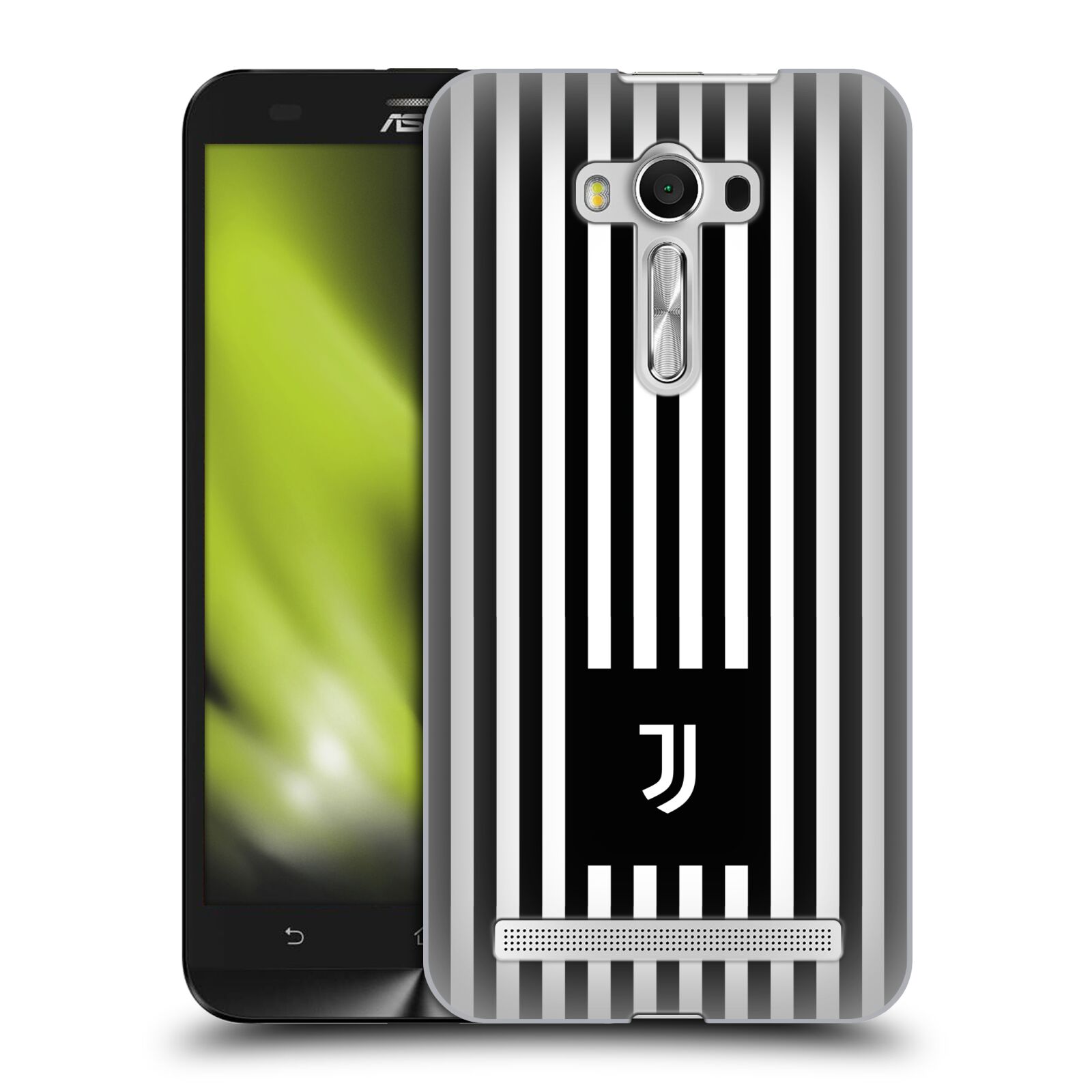 HEAD CASE plastový obal na mobil Asus Zenfone 2 LASER (5,5 displej ZE550KL) Fotbalový klub Juventus FC černobílé pruhy znak