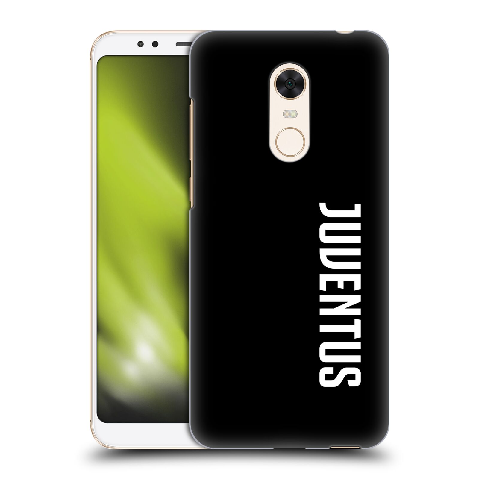 HEAD CASE plastový obal na mobil Xiaomi Redmi 5 PLUS Fotbalový klub Juventus FC černé pozadí velký bílý nápis