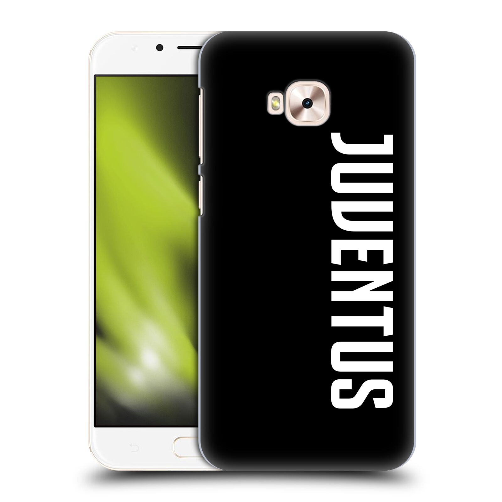 HEAD CASE plastový obal na mobil Asus Zenfone 4 Selfie Pro ZD552KL Fotbalový klub Juventus FC černé pozadí velký bílý nápis