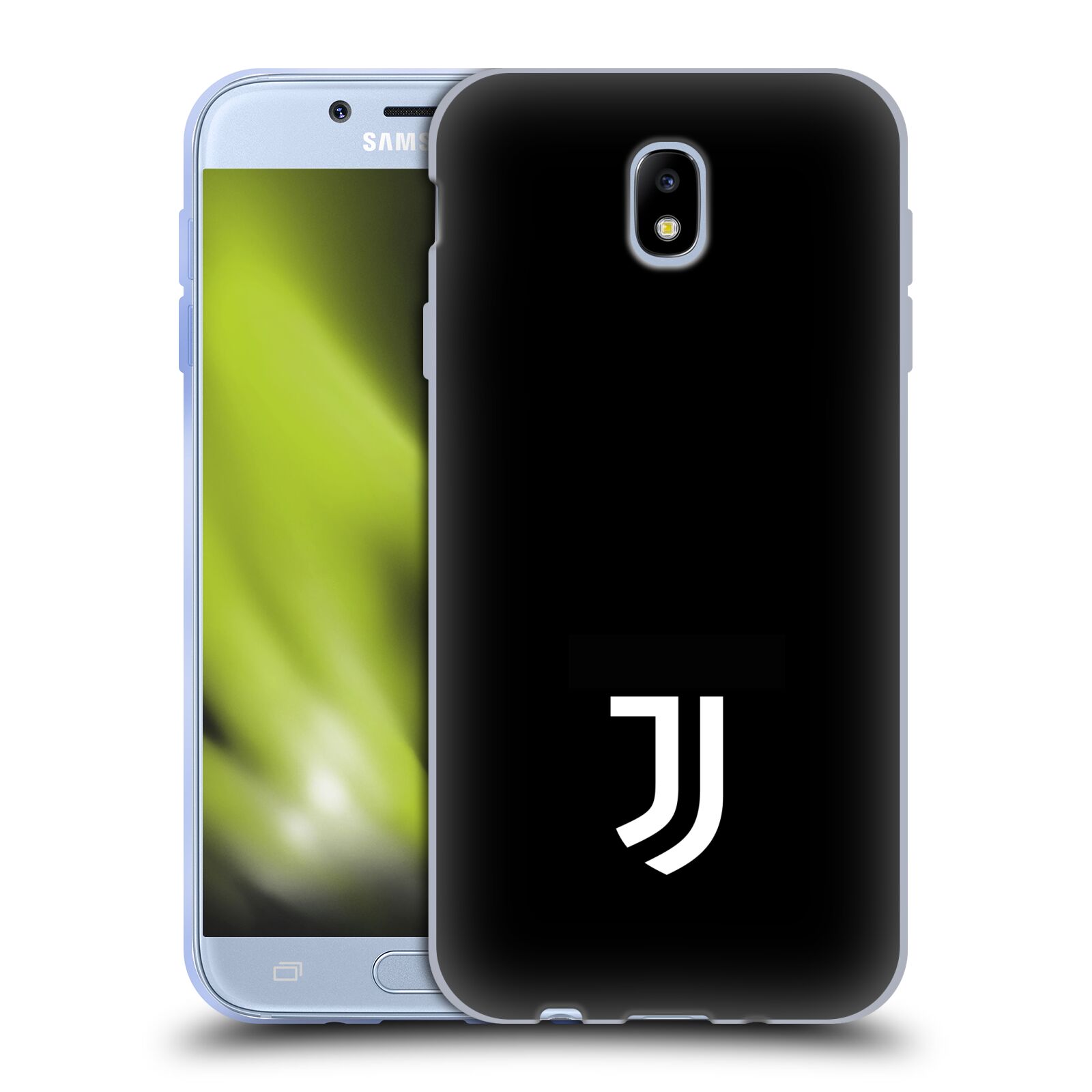 HEAD CASE silikonový obal na mobil Samsung Galaxy J7 2017 Fotbalový klub Juventus FC černé pozadí bílý znak malý