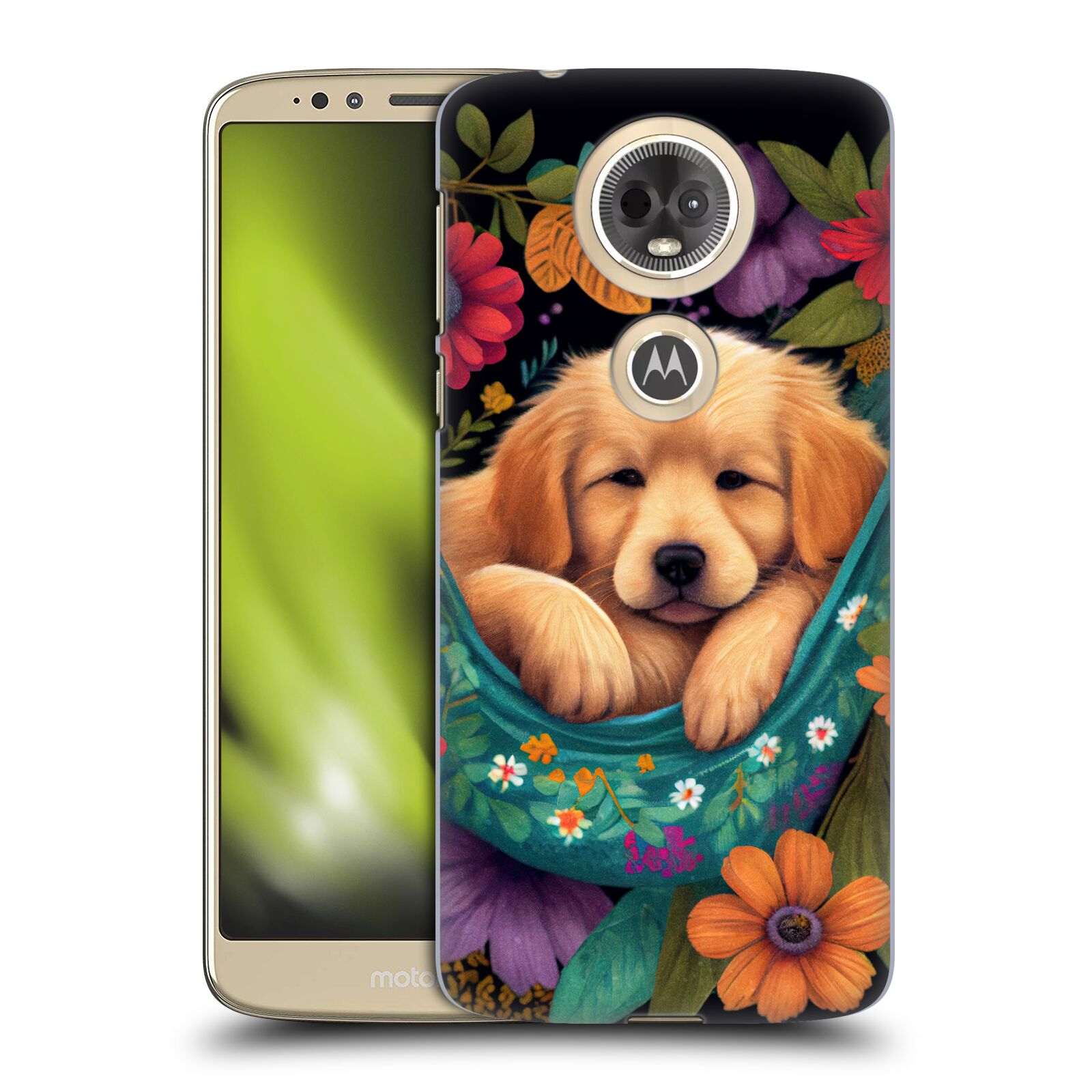 Obal na mobil Motorola Moto E5 PLUS - HEAD CASE - JK Stewart pejsek malé štěňátko