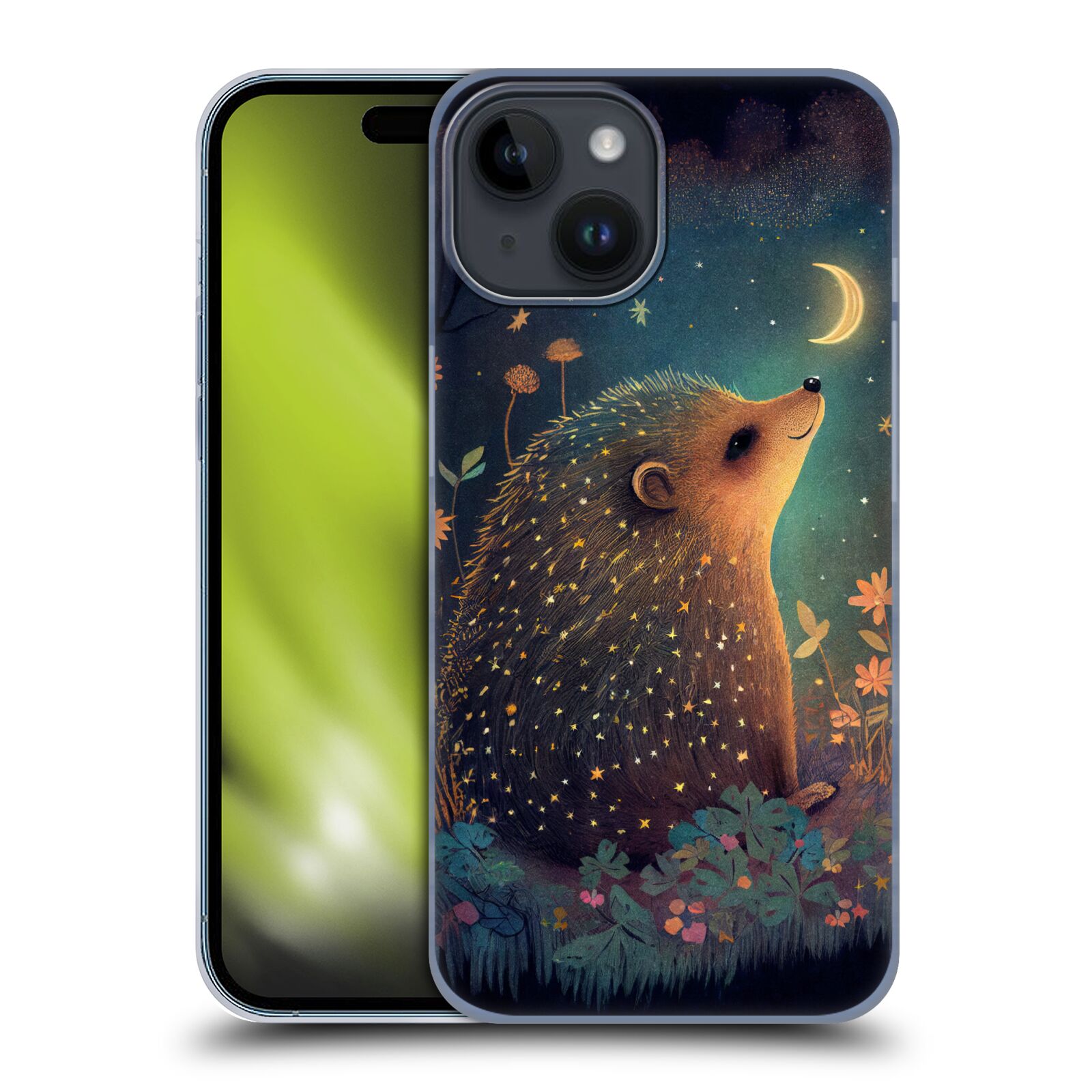 Obal na mobil Apple Iphone 15 - HEAD CASE - JK Stewart malý ježeček