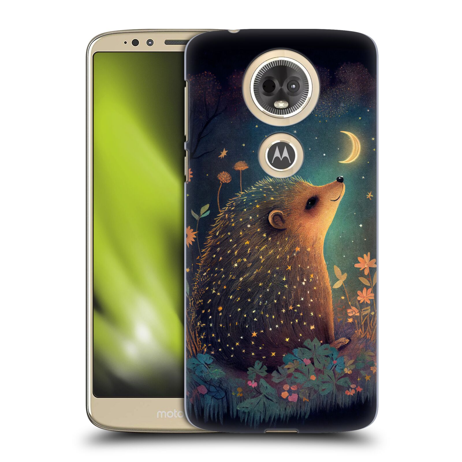 Obal na mobil Motorola Moto E5 PLUS - HEAD CASE - JK Stewart malý ježeček