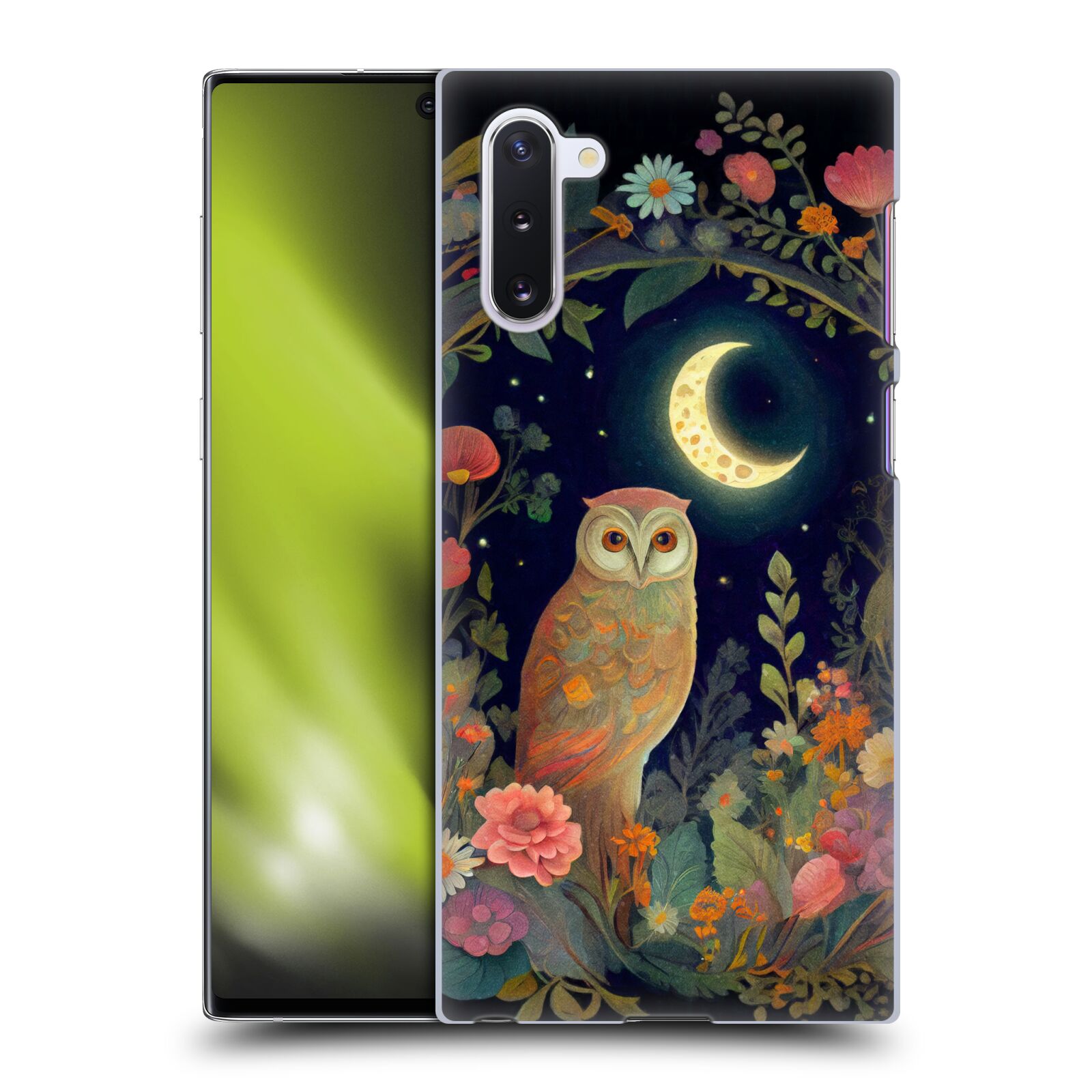 Obal na mobil Samsung Galaxy Note 10 - HEAD CASE - JK Stewart sova a měsíc