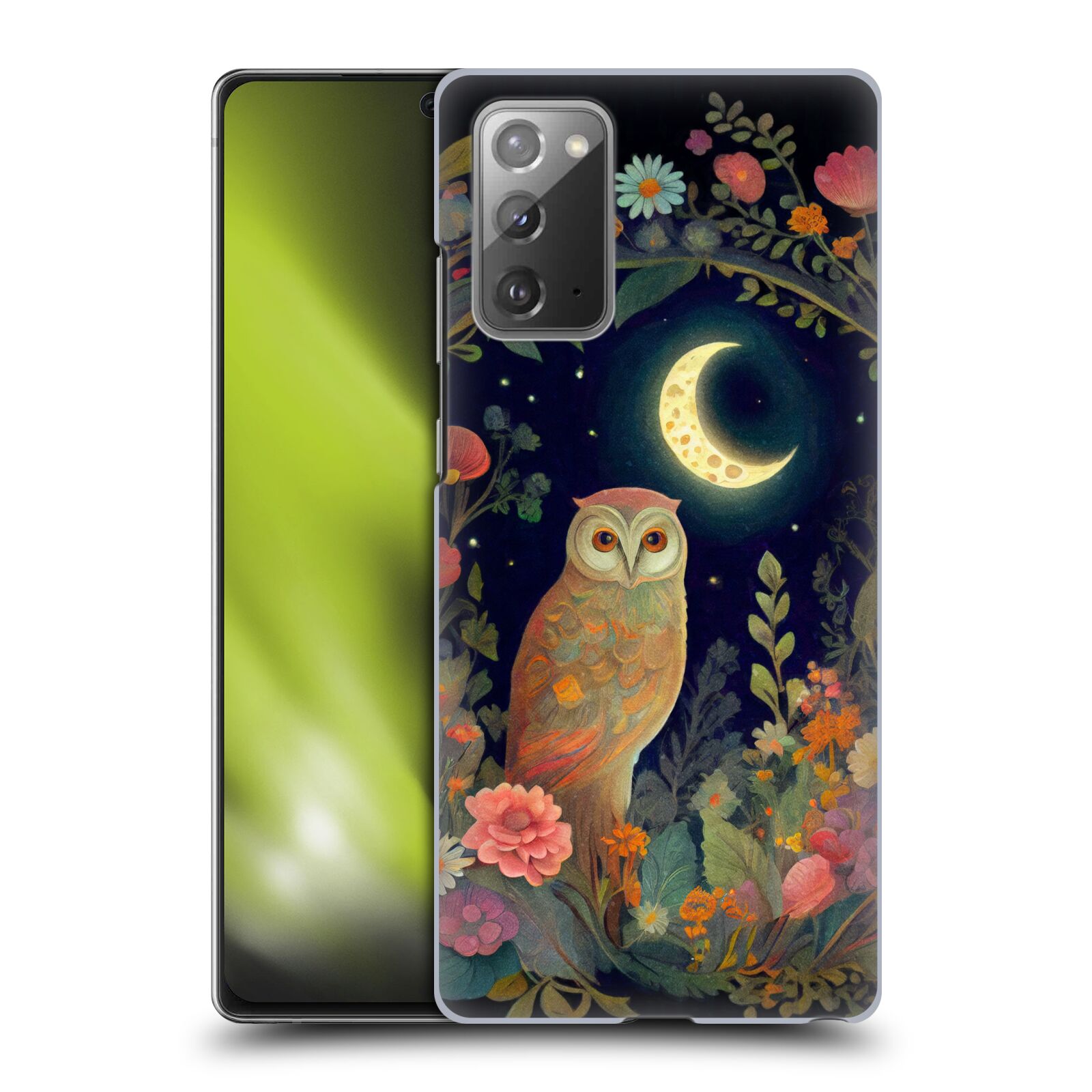 Obal na mobil Samsung Galaxy Note 20 - HEAD CASE - JK Stewart sova a měsíc