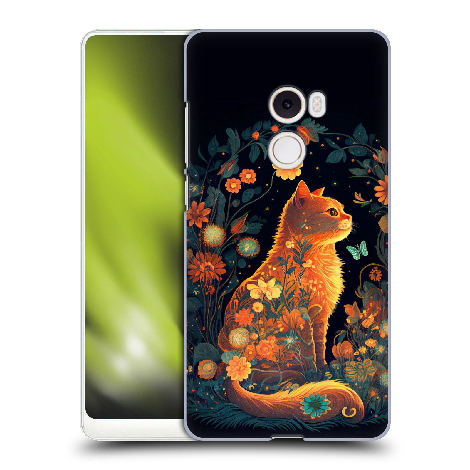 Obal na mobil Xiaomi Mi Mix 2 - HEAD CASE - JK Stewart Oranžová kočka