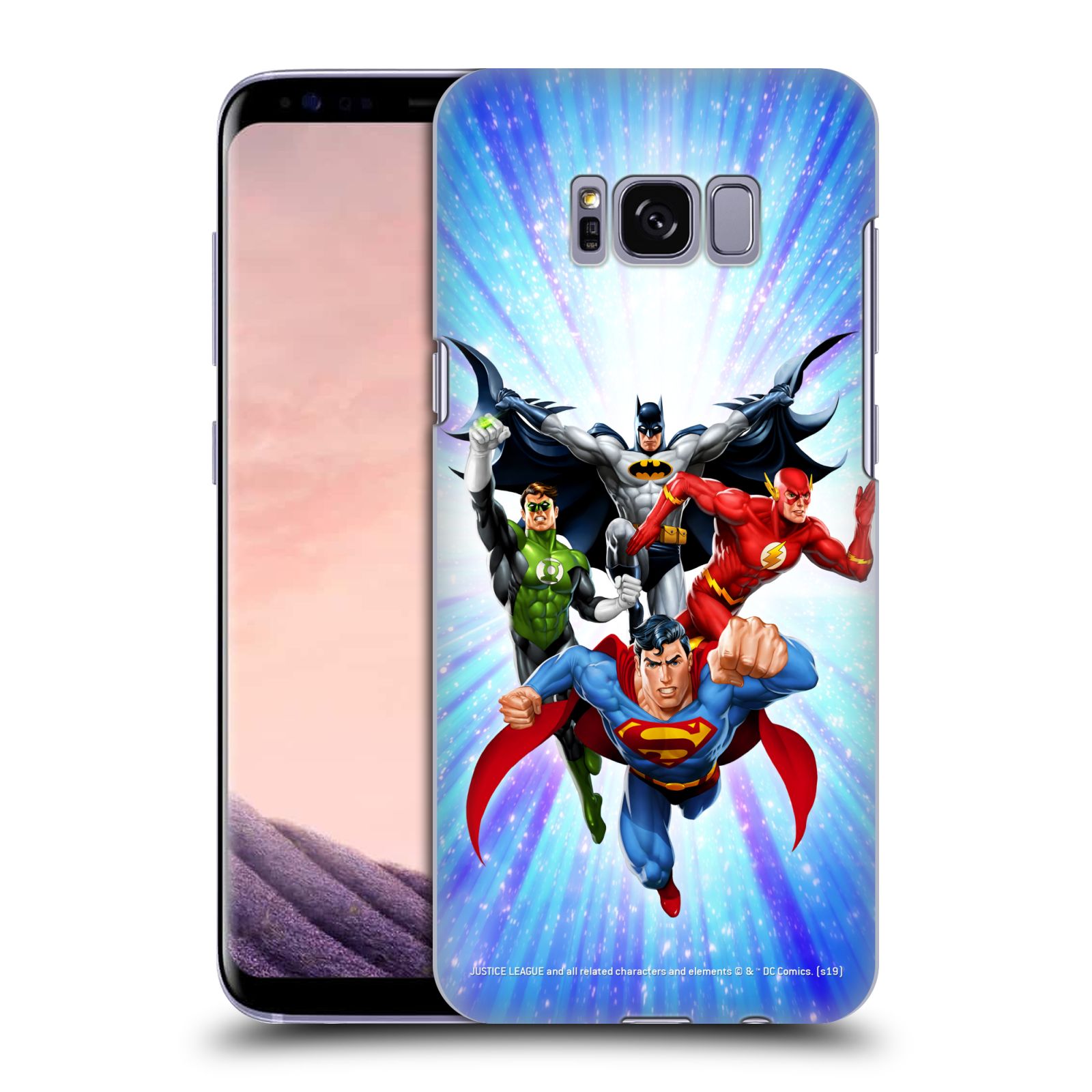 Pouzdro na mobil Samsung Galaxy S8 - HEAD CASE - DC komix Liga Spravedlivých hrdinové