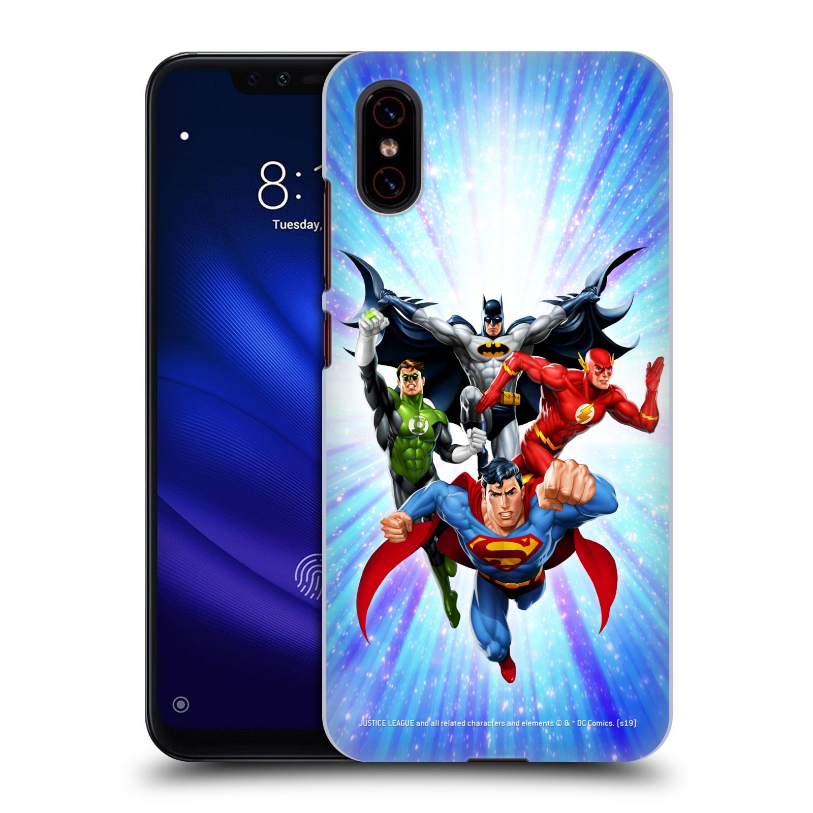 Pouzdro na mobil Xiaomi  Mi 8 PRO - HEAD CASE - DC komix Liga Spravedlivých hrdinové
