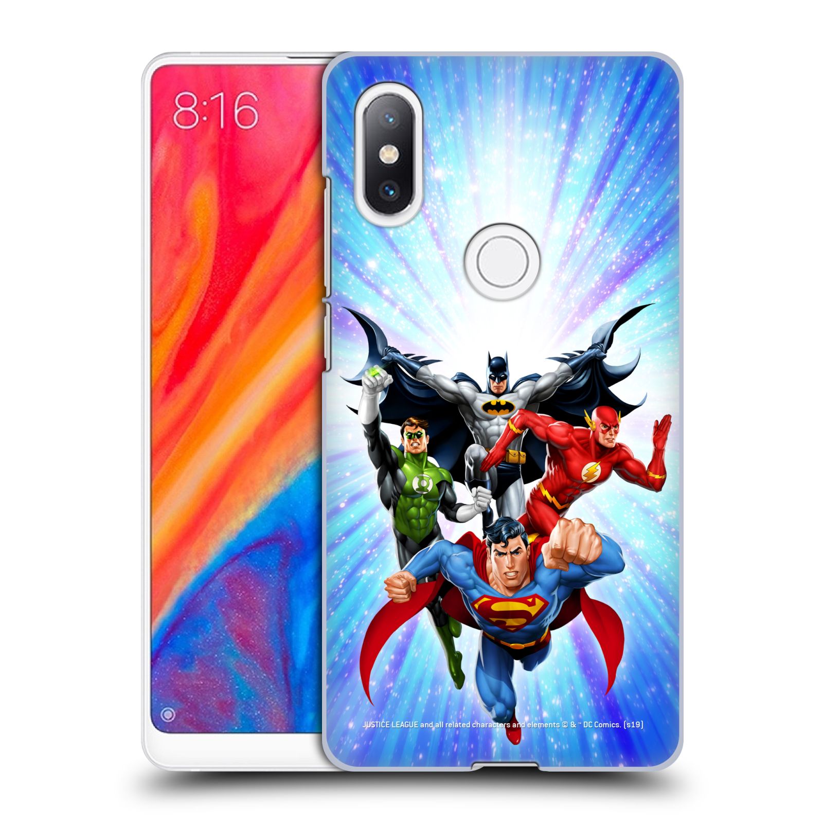 Pouzdro na mobil Xiaomi Mi Mix 2S - HEAD CASE - DC komix Liga Spravedlivých hrdinové