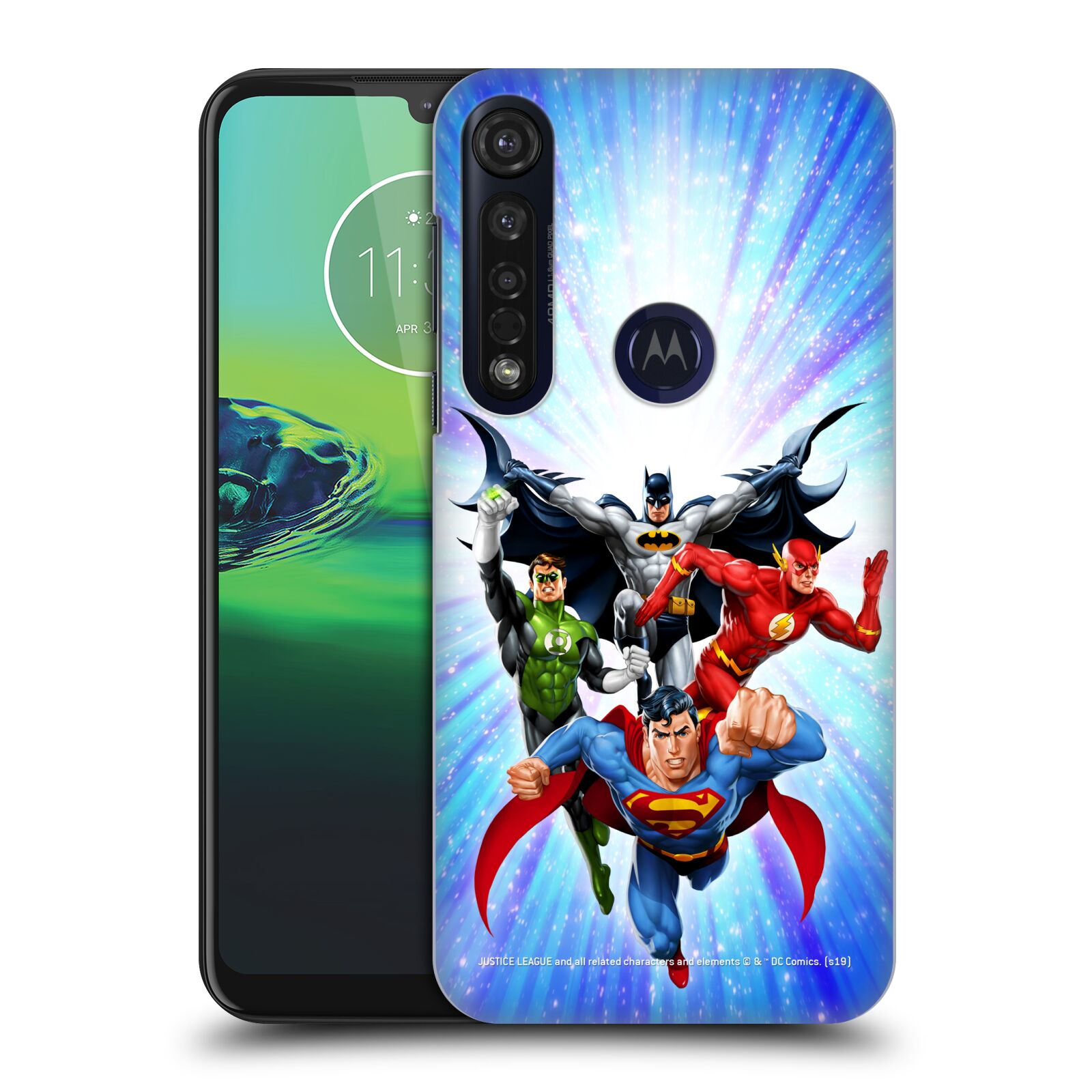 Pouzdro na mobil Motorola Moto G8 PLUS - HEAD CASE - DC komix Liga Spravedlivých hrdinové