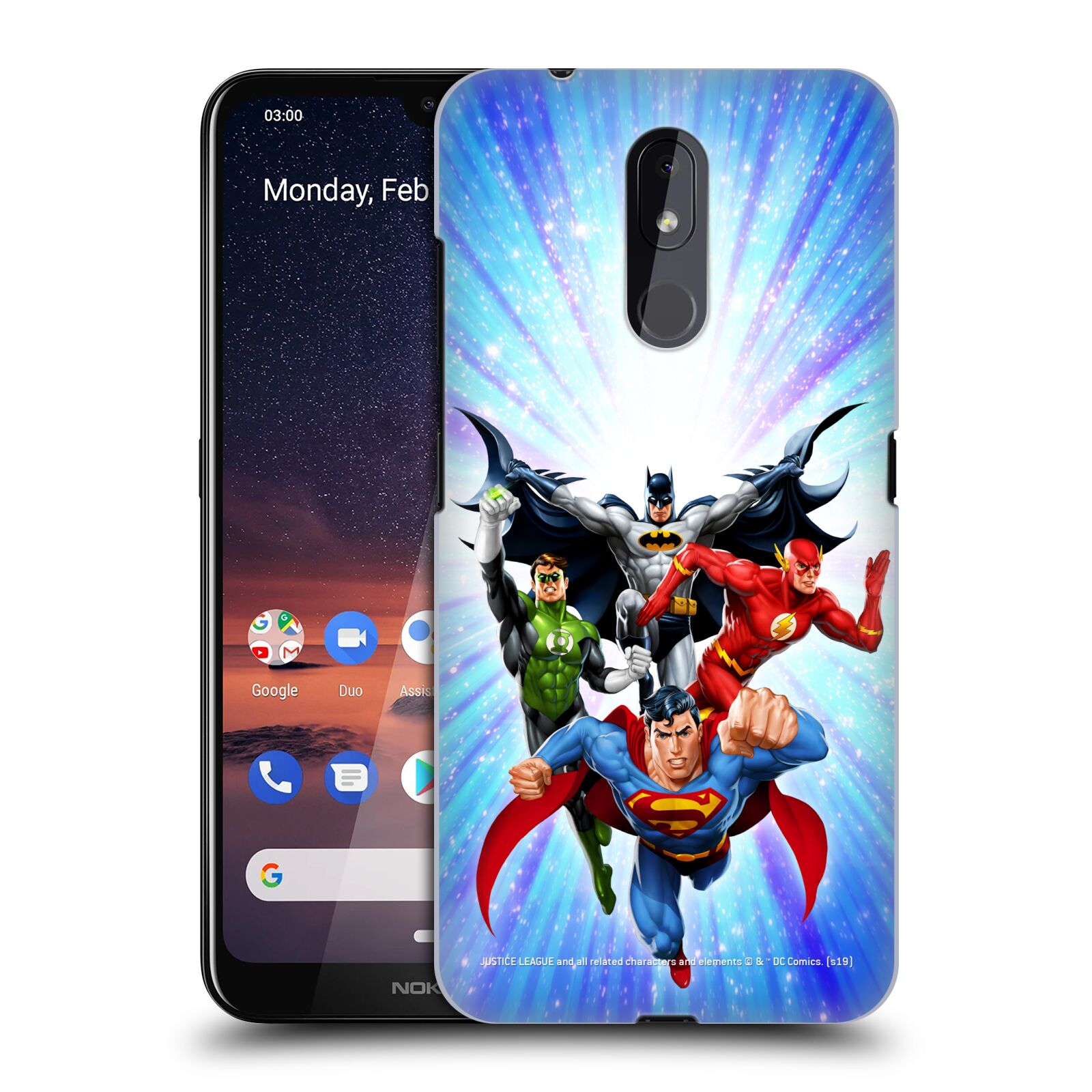 Pouzdro na mobil Nokia 3.2 - HEAD CASE - DC komix Liga Spravedlivých hrdinové
