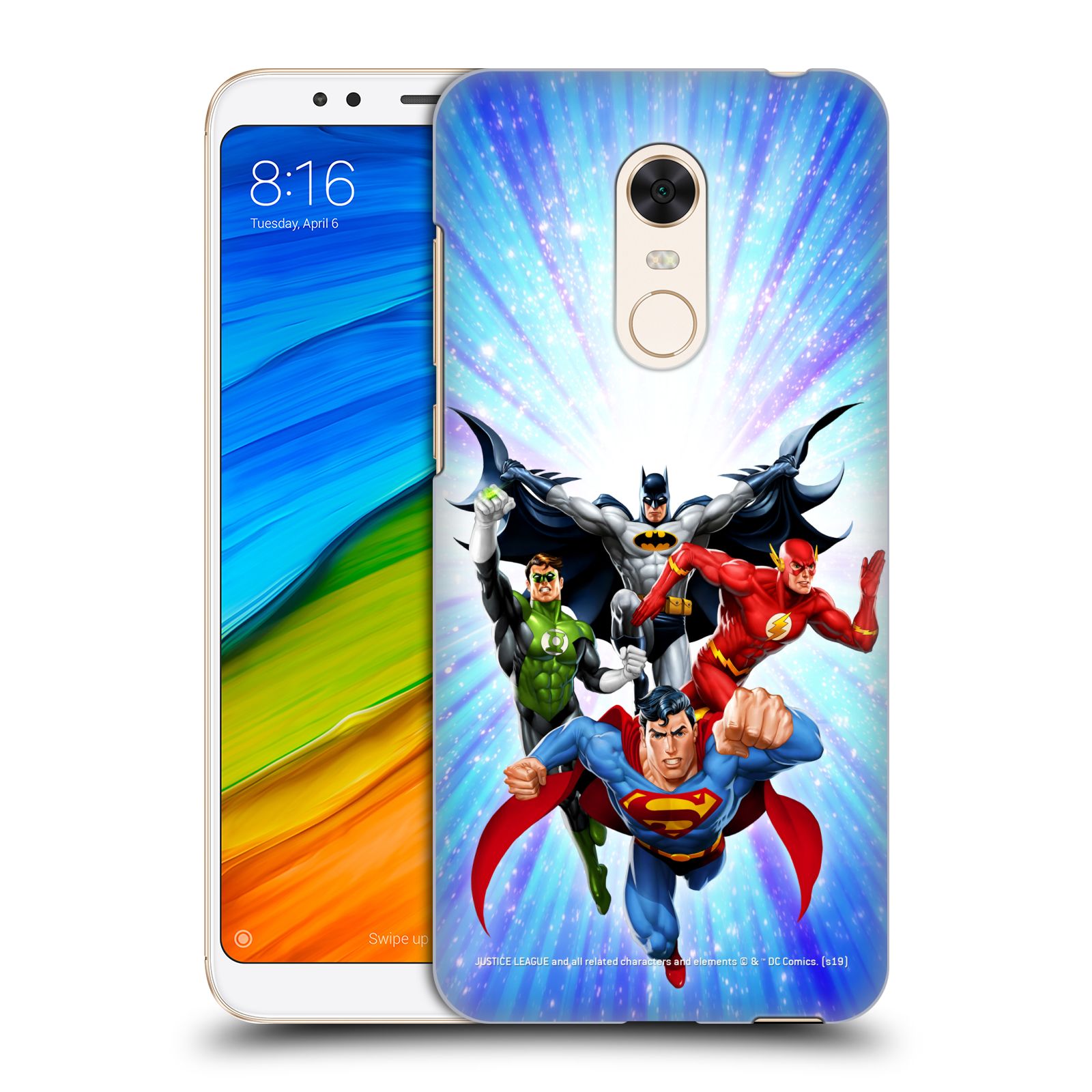 Pouzdro na mobil Xiaomi Redmi 5 PLUS (REDMI 5+) - HEAD CASE - DC komix Liga Spravedlivých hrdinové