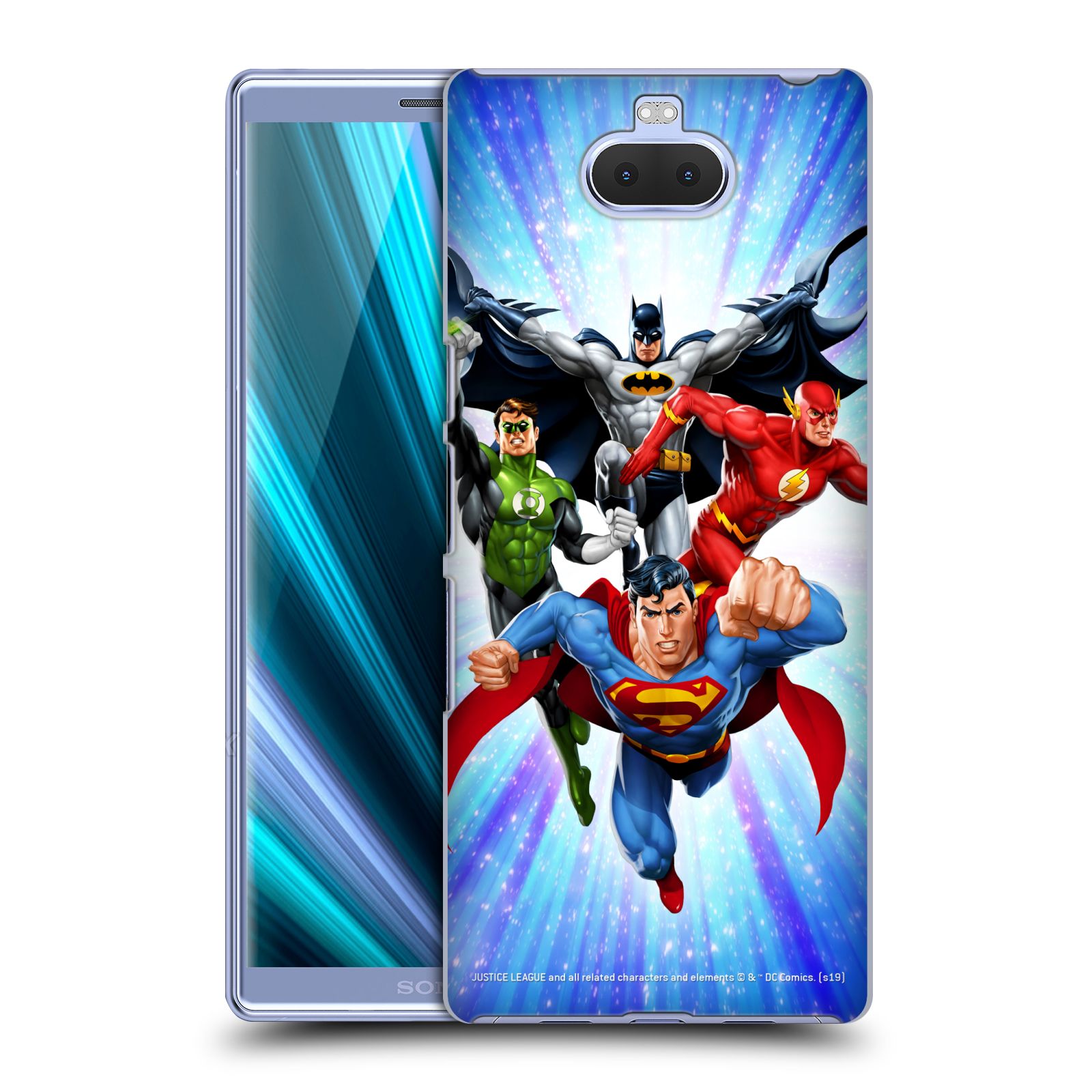 Pouzdro na mobil Sony Xperia 10 - HEAD CASE - DC komix Liga Spravedlivých hrdinové