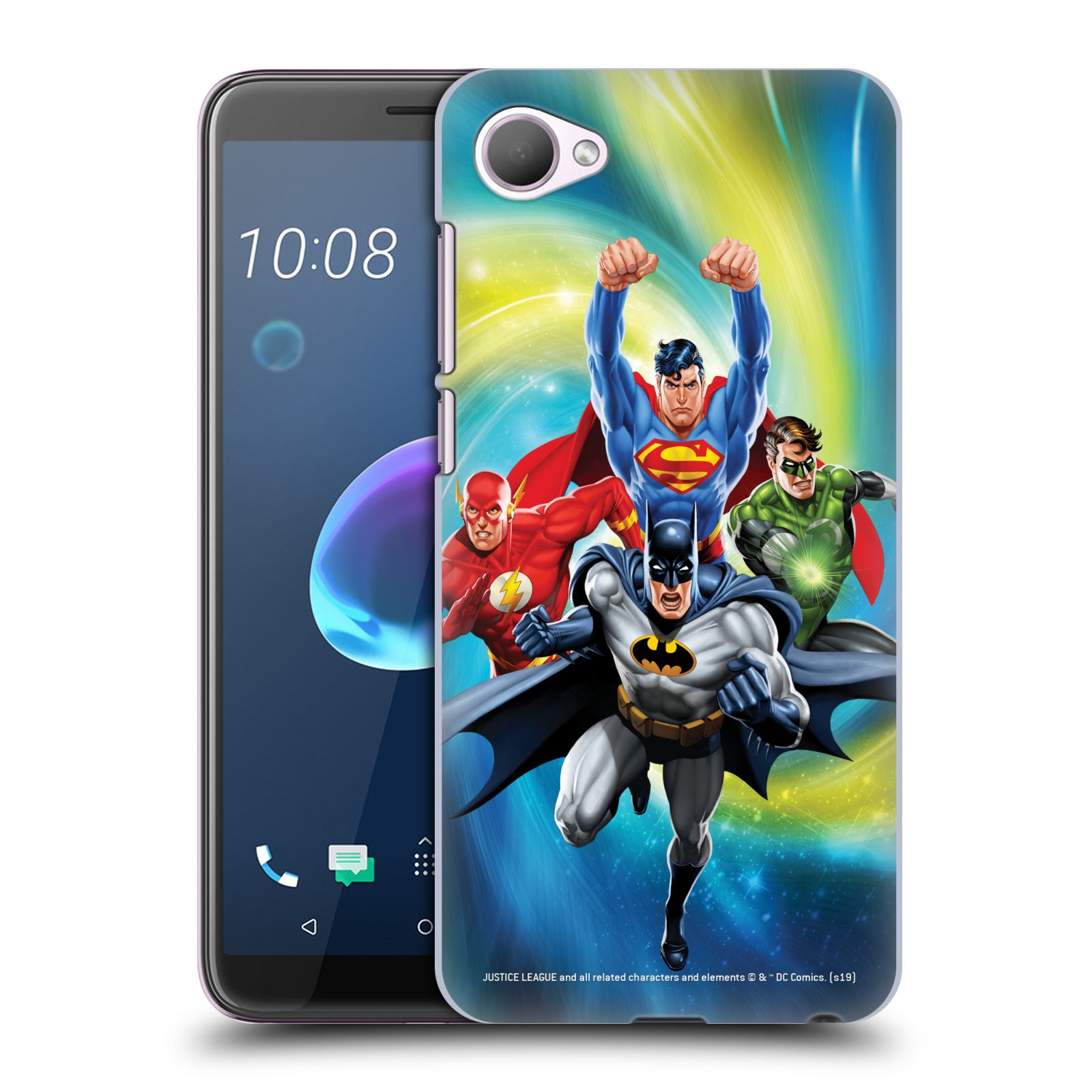 Pouzdro na mobil HTC Desire 12 / Desire 12 DUAL SIM - HEAD CASE - DC komix Liga Spravedlivých hrdinové Batman