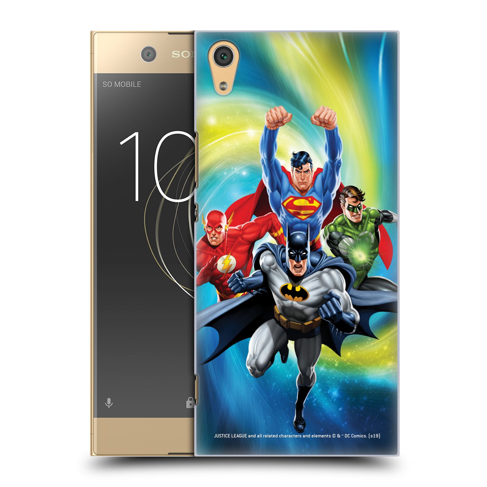 Pouzdro na mobil Sony Xperia XA1 ULTRA - HEAD CASE - DC komix Liga Spravedlivých hrdinové Batman