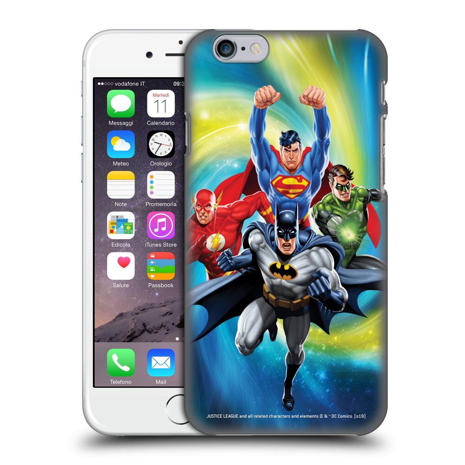 Pouzdro na mobil Apple Iphone 6/6S - HEAD CASE - DC komix Liga Spravedlivých hrdinové Batman