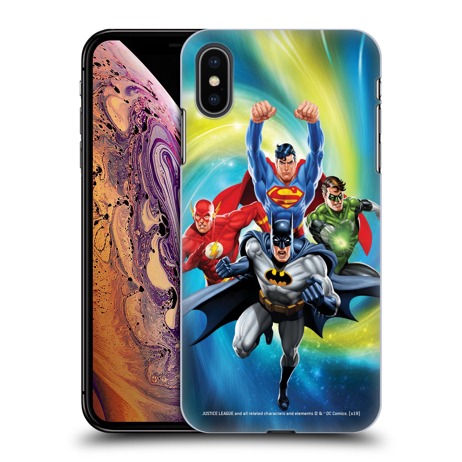 Pouzdro na mobil Apple Iphone XS MAX - HEAD CASE - DC komix Liga Spravedlivých hrdinové Batman
