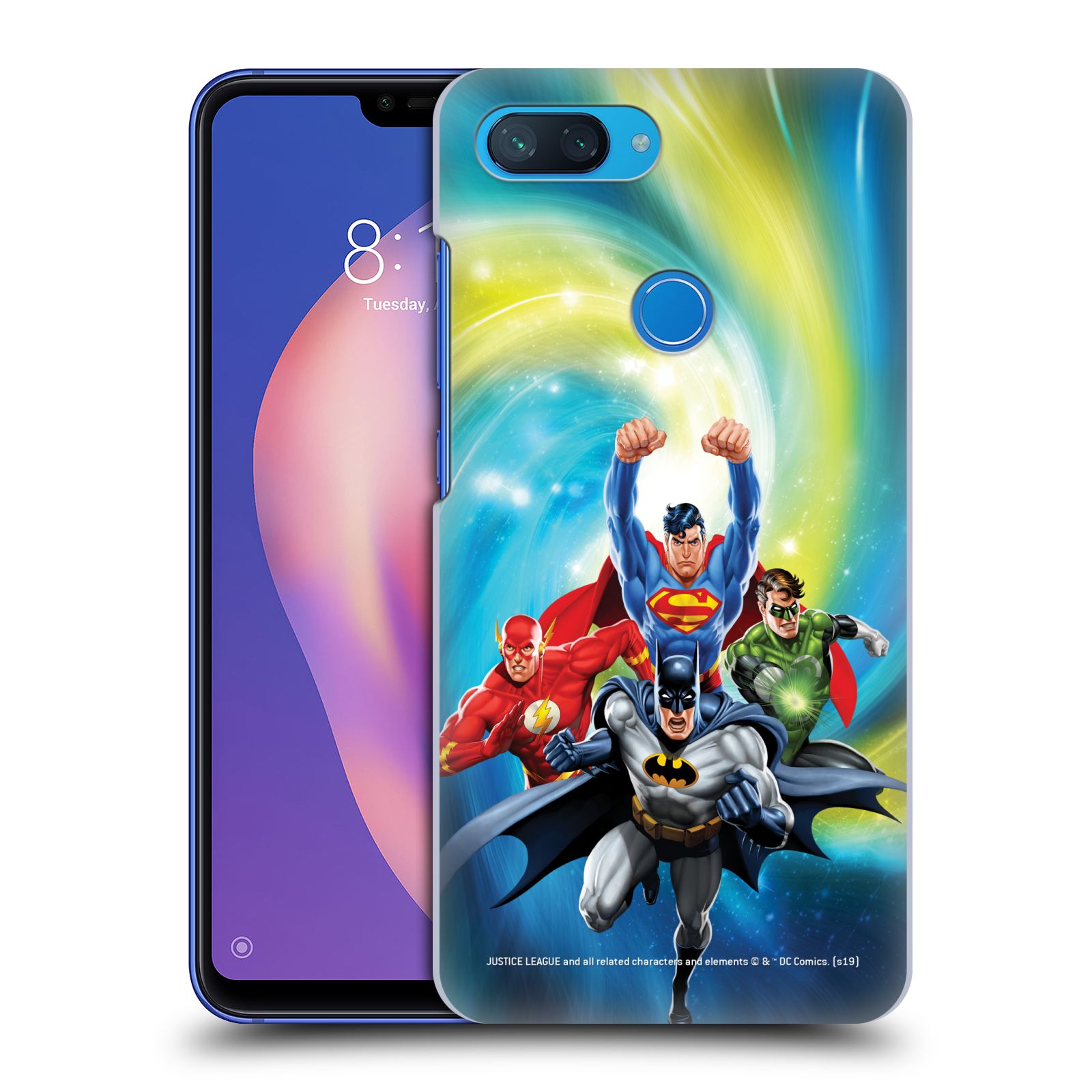 Pouzdro na mobil Xiaomi  Mi 8 Lite - HEAD CASE - DC komix Liga Spravedlivých hrdinové Batman