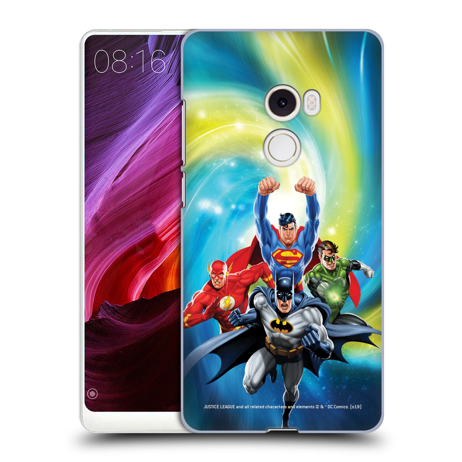 Pouzdro na mobil Xiaomi Mi Mix 2 - HEAD CASE - DC komix Liga Spravedlivých hrdinové Batman