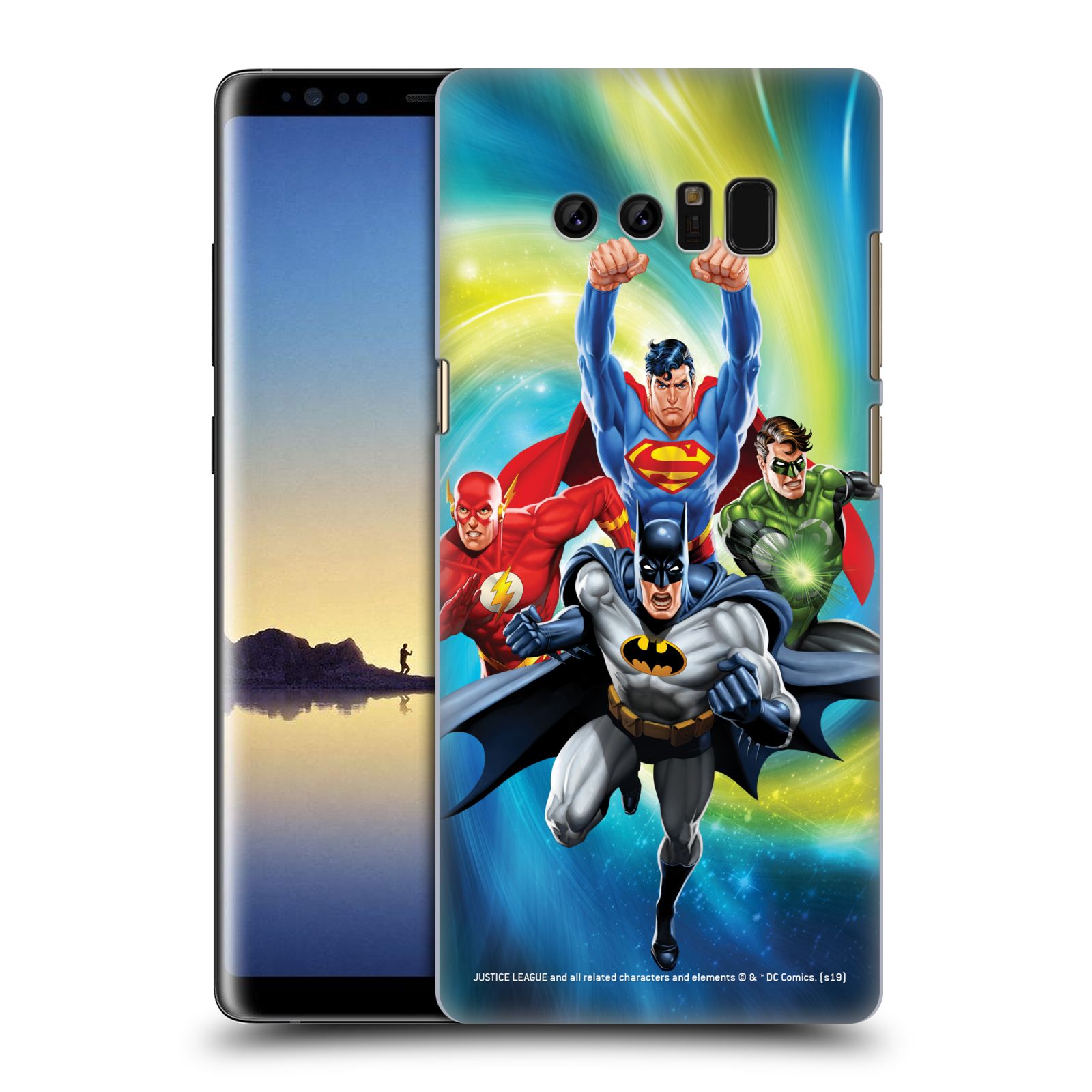 Pouzdro na mobil Samsung Galaxy Note 8 - HEAD CASE - DC komix Liga Spravedlivých hrdinové Batman