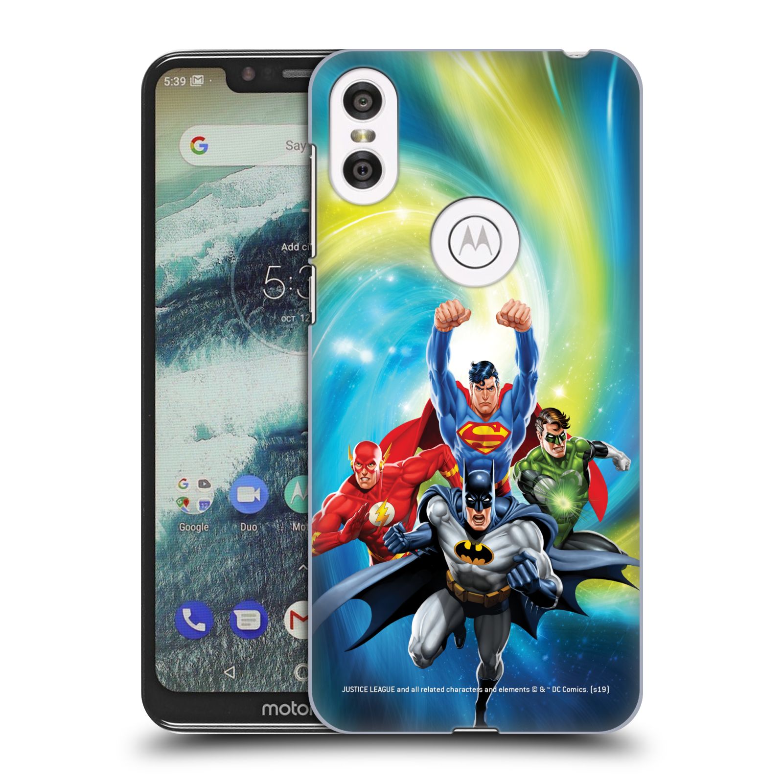 Pouzdro na mobil Motorola Moto ONE - HEAD CASE - DC komix Liga Spravedlivých hrdinové Batman