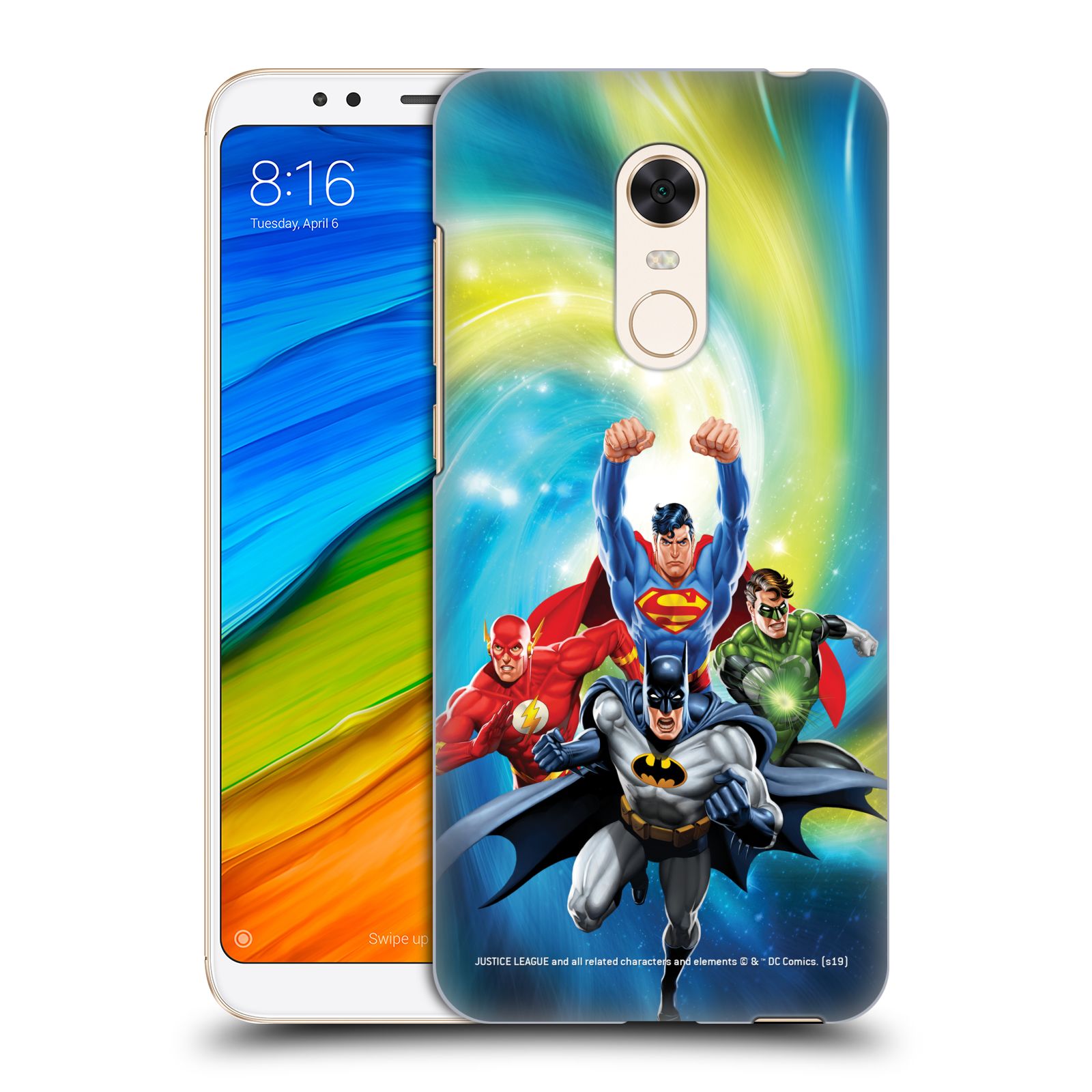 Pouzdro na mobil Xiaomi Redmi 5 PLUS (REDMI 5+) - HEAD CASE - DC komix Liga Spravedlivých hrdinové Batman