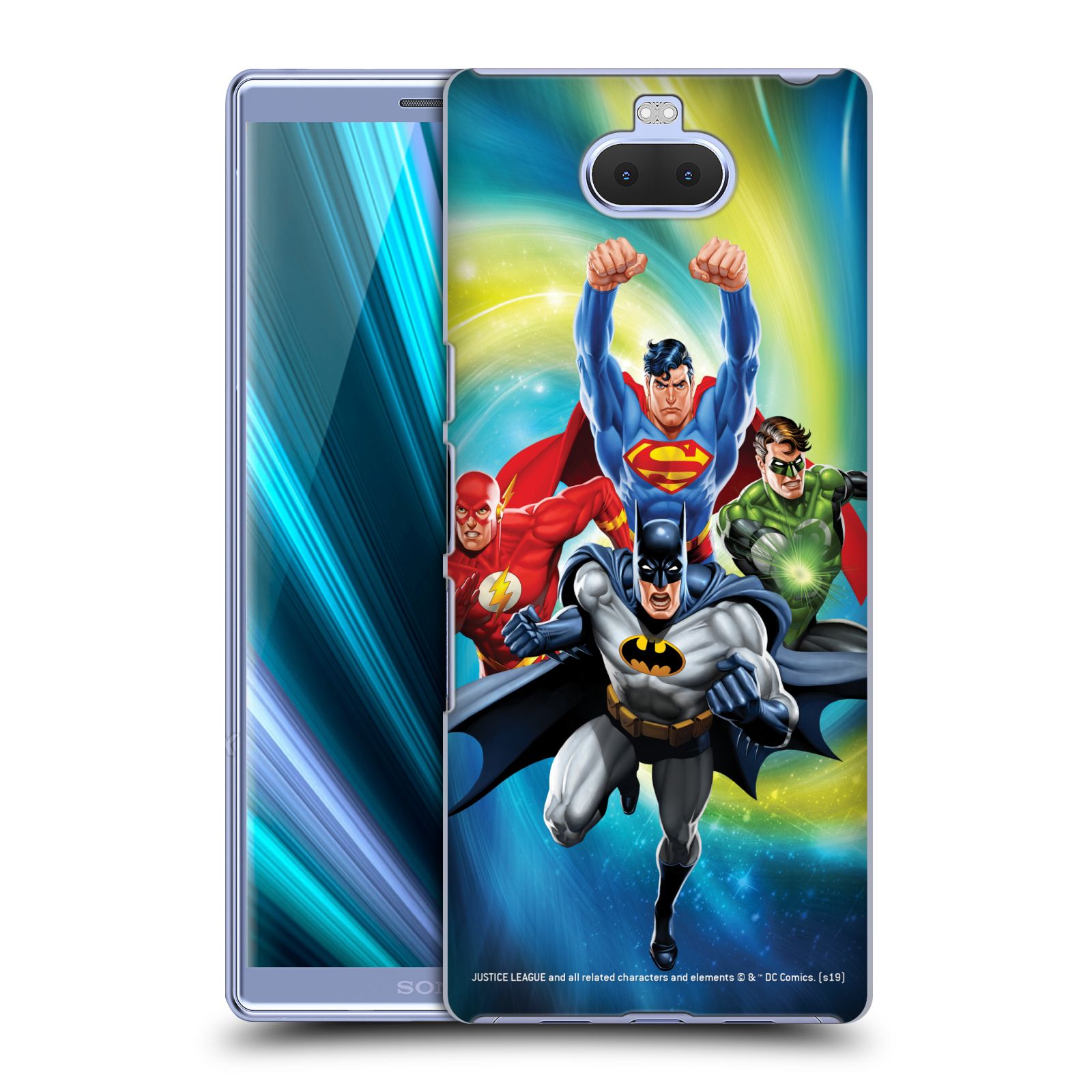 Pouzdro na mobil Sony Xperia 10 - HEAD CASE - DC komix Liga Spravedlivých hrdinové Batman