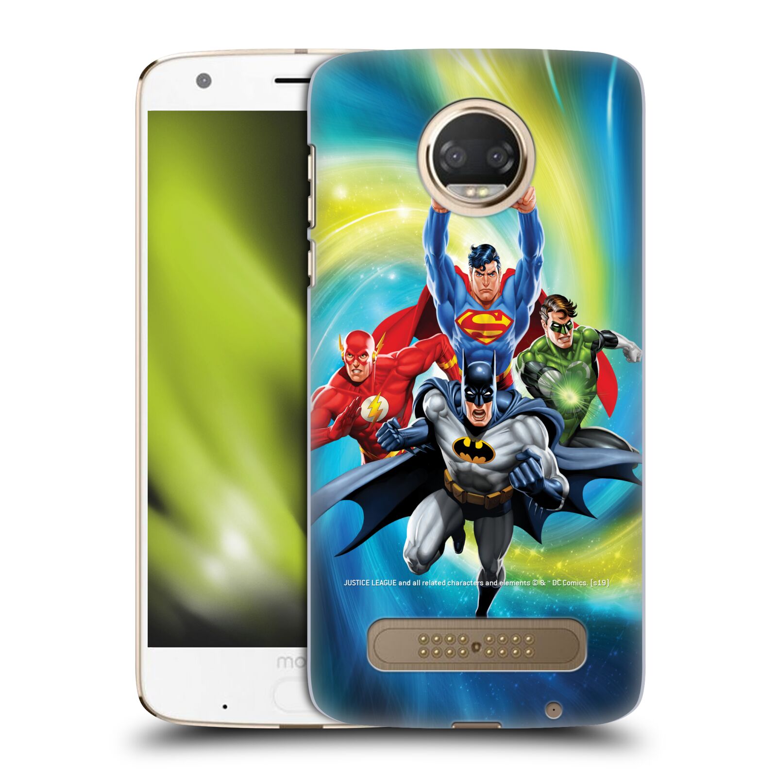 Pouzdro na mobil Motorola Moto Z2 PLAY - HEAD CASE - DC komix Liga Spravedlivých hrdinové Batman