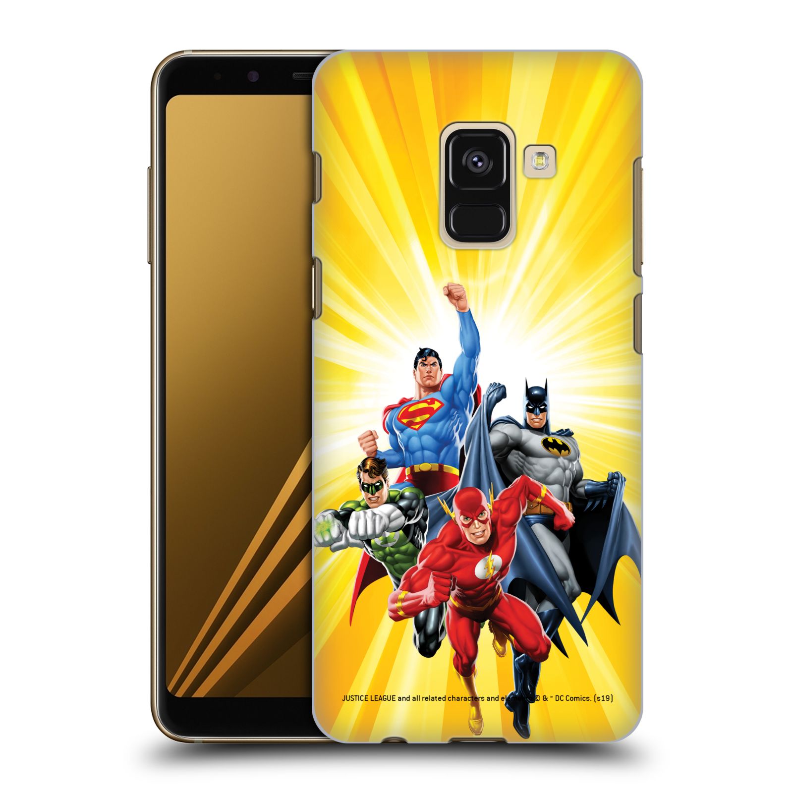Pouzdro na mobil Samsung Galaxy A8+ 2018, A8 PLUS 2018 - HEAD CASE - DC komix Liga Spravedlivých hrdinové Flash