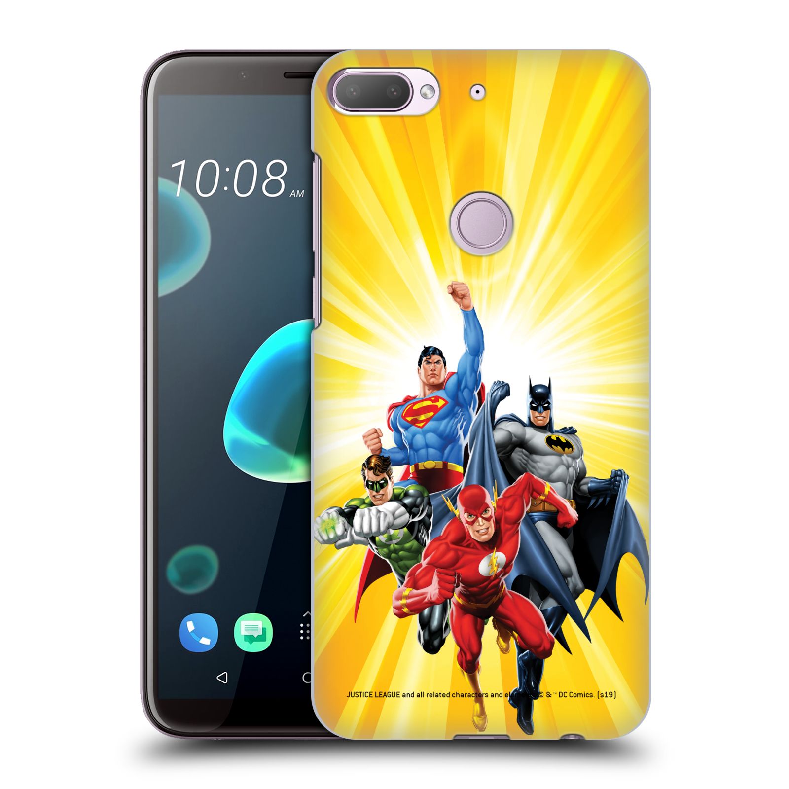 Pouzdro na mobil HTC Desire 12+ / Desire 12+ DUAL SIM - HEAD CASE - DC komix Liga Spravedlivých hrdinové Flash