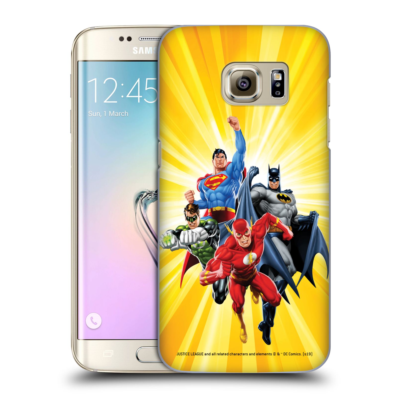 Pouzdro na mobil Samsung Galaxy S7 EDGE - HEAD CASE - DC komix Liga Spravedlivých hrdinové Flash