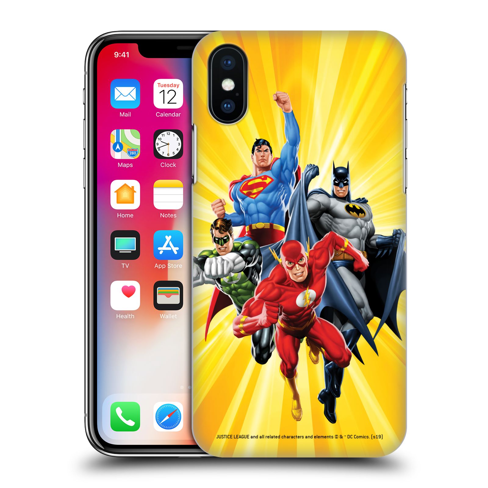 Pouzdro na mobil Apple Iphone X/XS - HEAD CASE - DC komix Liga Spravedlivých hrdinové Flash