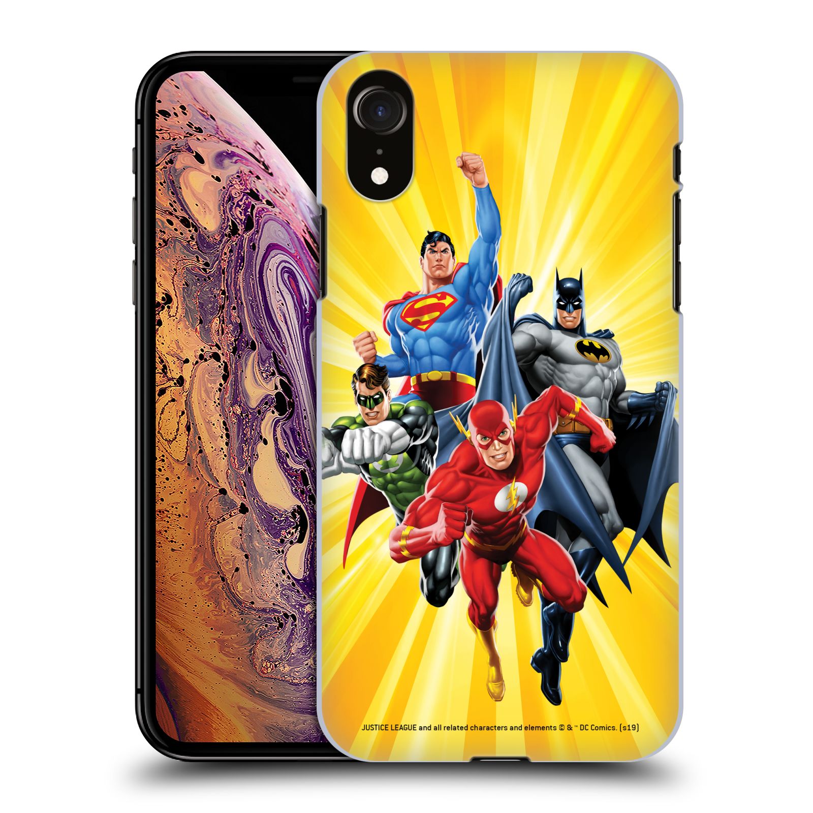 Pouzdro na mobil Apple Iphone XR - HEAD CASE - DC komix Liga Spravedlivých hrdinové Flash