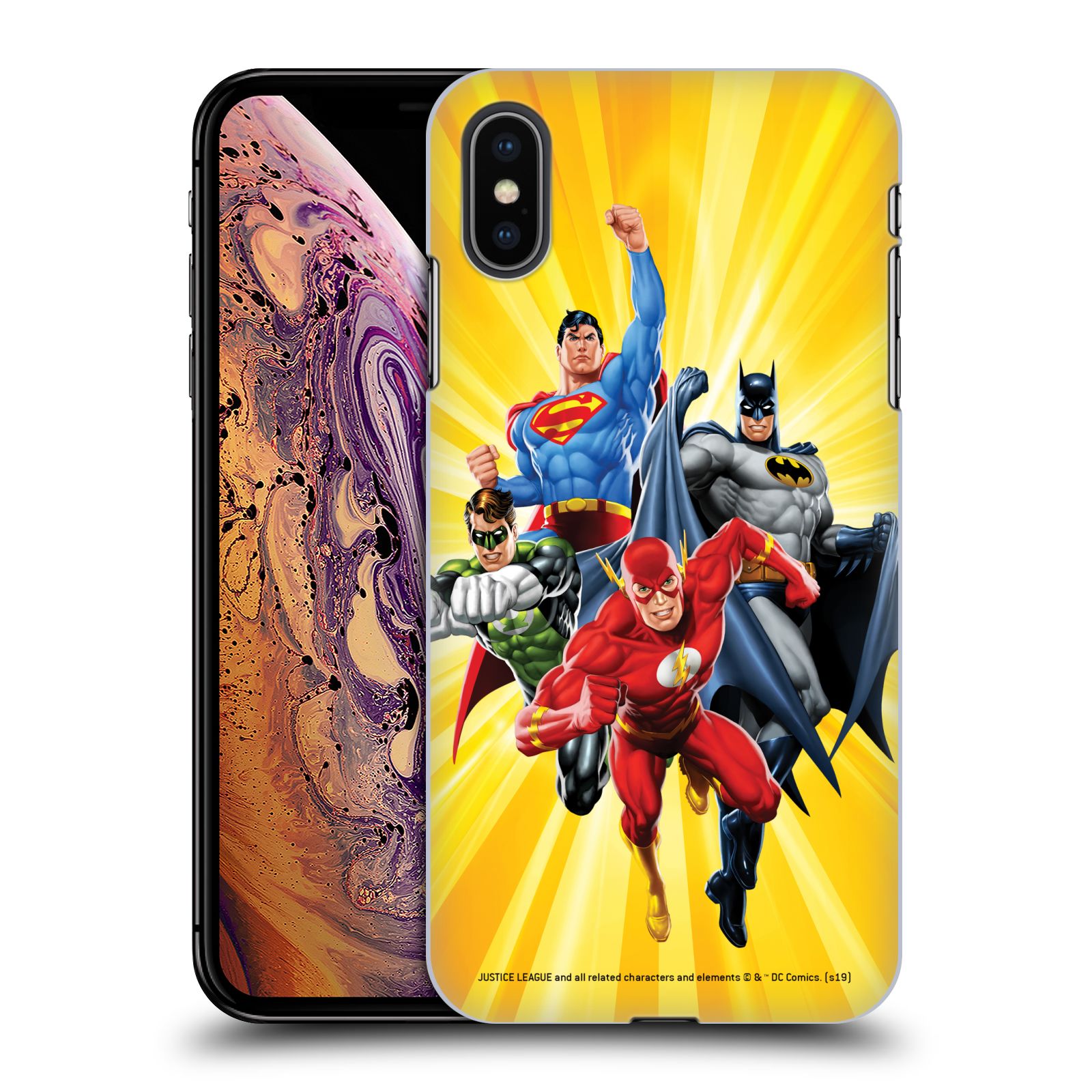 Pouzdro na mobil Apple Iphone XS MAX - HEAD CASE - DC komix Liga Spravedlivých hrdinové Flash