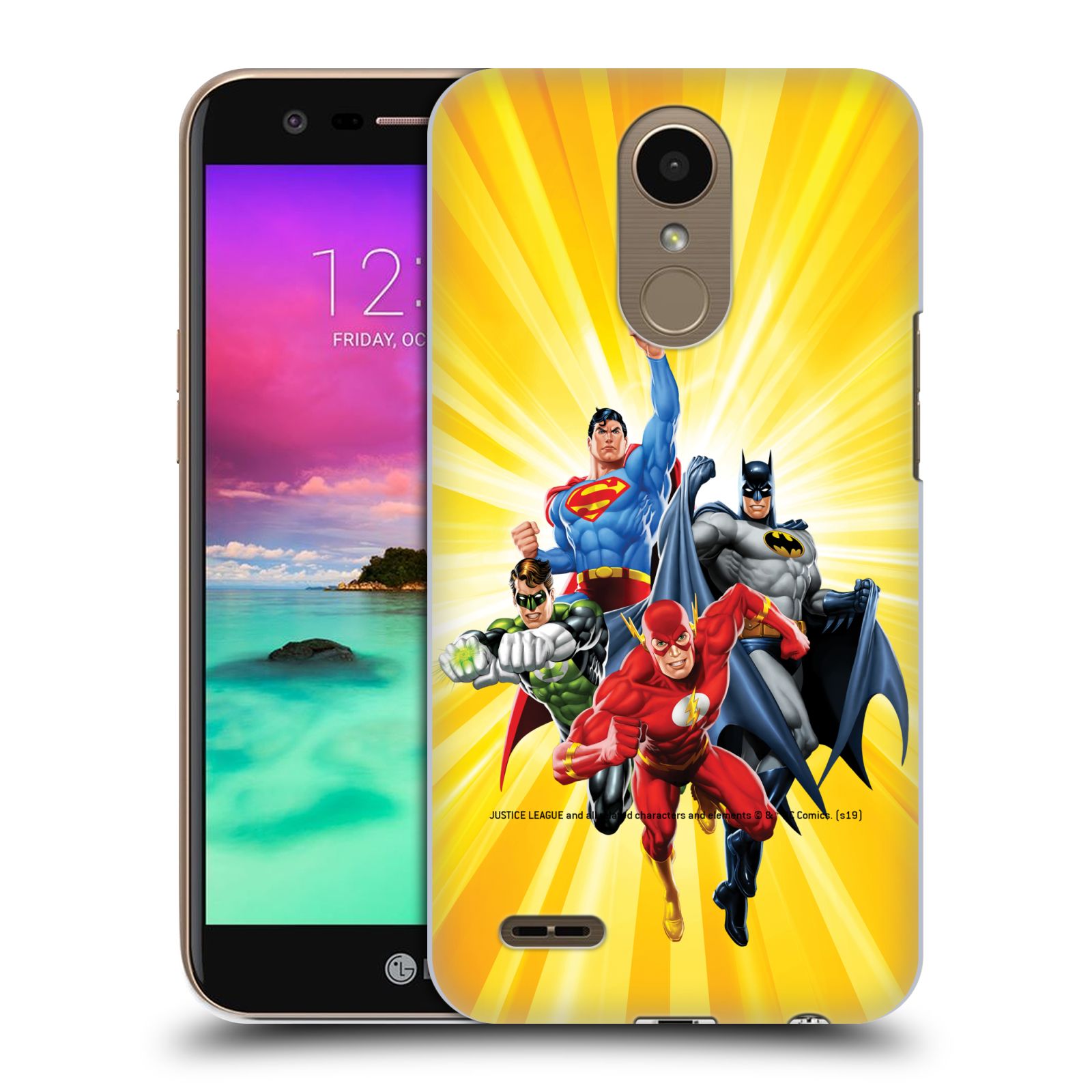 Pouzdro na mobil LG K10 2017 / K10 2017 DUAL SIM - HEAD CASE - DC komix Liga Spravedlivých hrdinové Flash