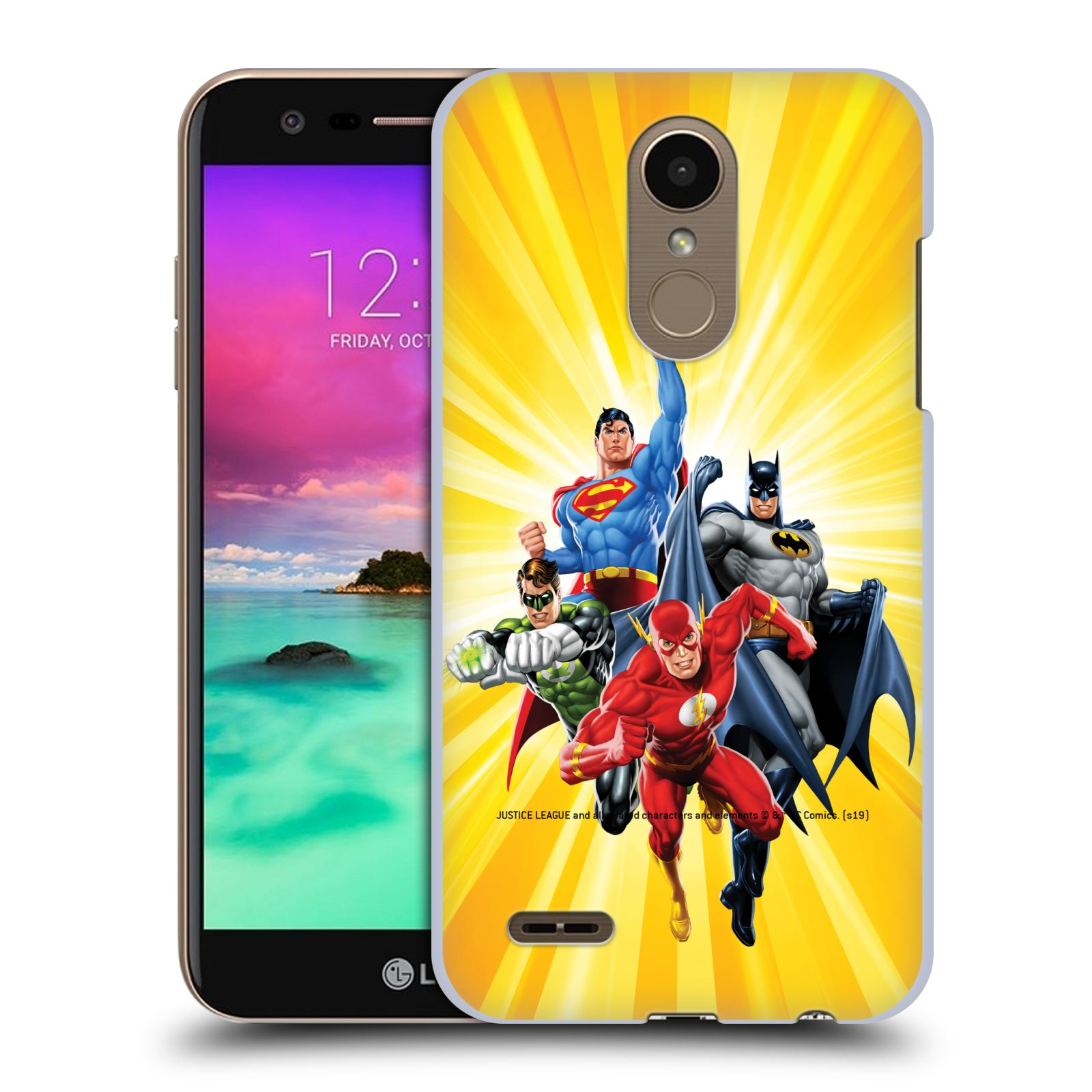 Pouzdro na mobil LG K10 2018 - HEAD CASE - DC komix Liga Spravedlivých hrdinové Flash