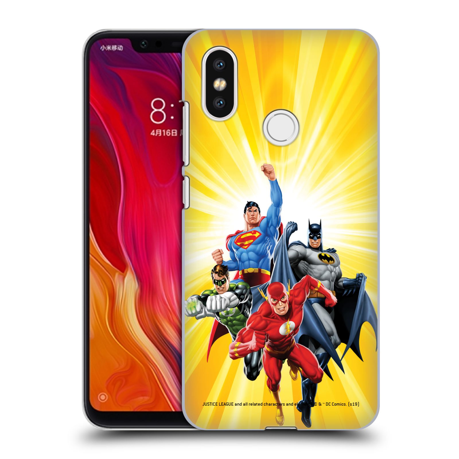 Pouzdro na mobil Xiaomi  Mi 8 - HEAD CASE - DC komix Liga Spravedlivých hrdinové Flash