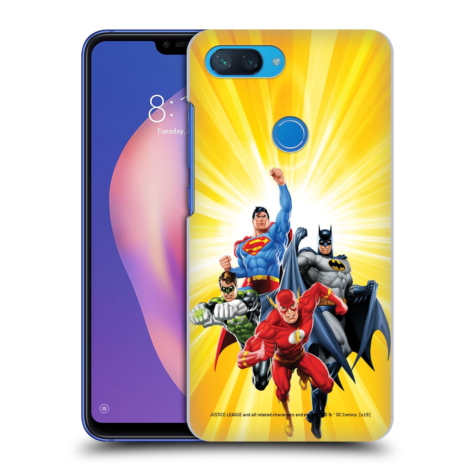 Pouzdro na mobil Xiaomi  Mi 8 Lite - HEAD CASE - DC komix Liga Spravedlivých hrdinové Flash