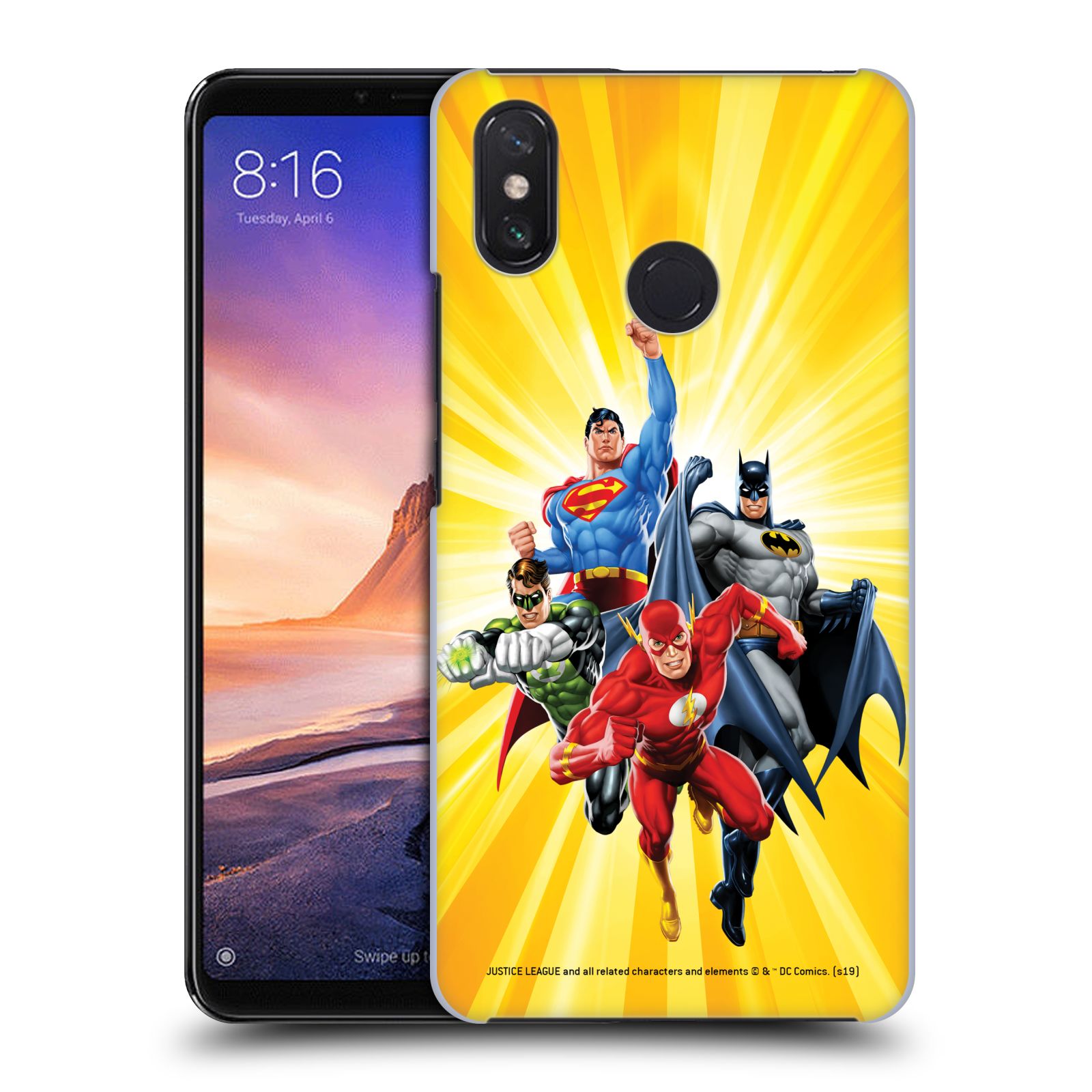 Pouzdro na mobil Xiaomi Mi Max 3 - HEAD CASE - DC komix Liga Spravedlivých hrdinové Flash