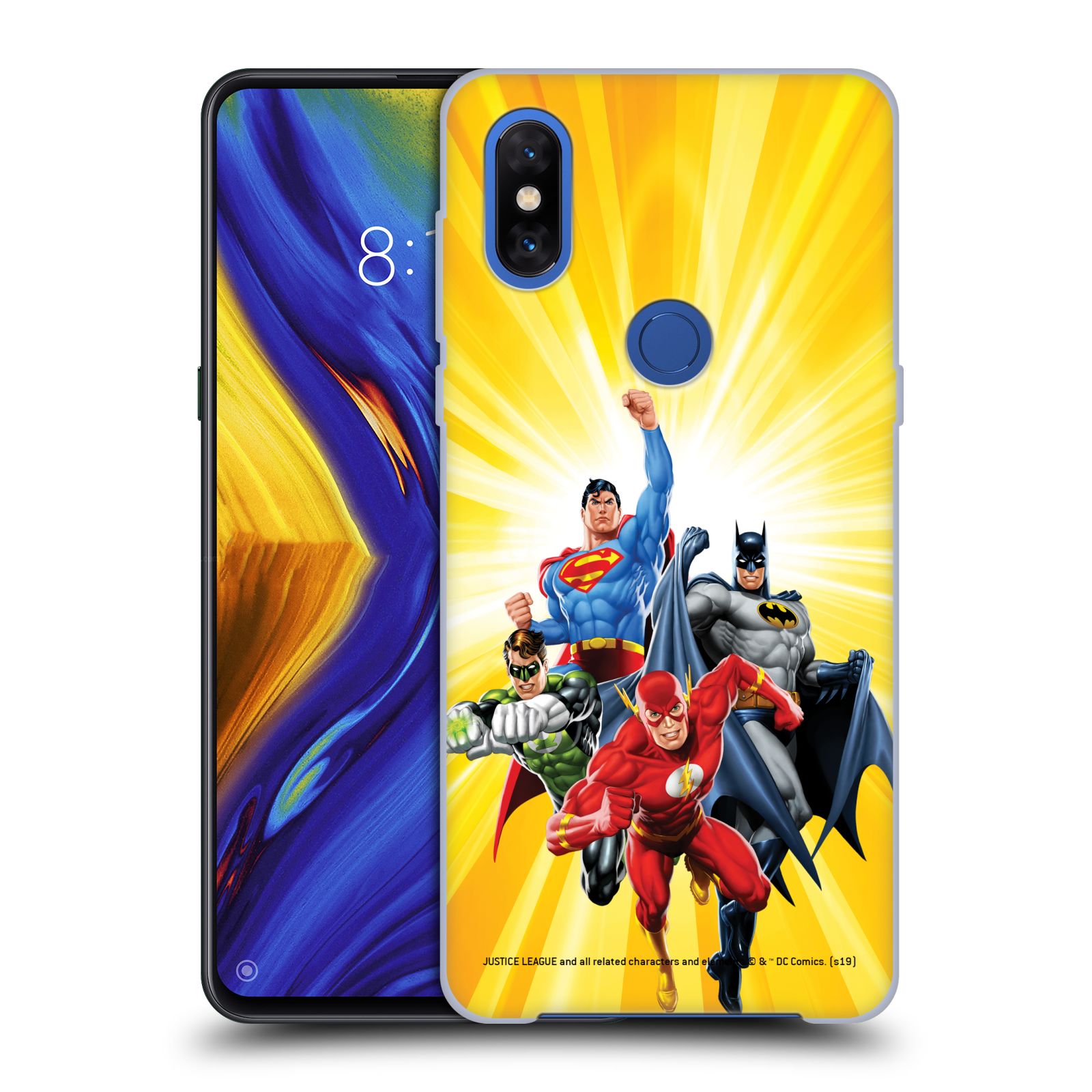 Pouzdro na mobil Xiaomi Mi Mix 3 - HEAD CASE - DC komix Liga Spravedlivých hrdinové Flash