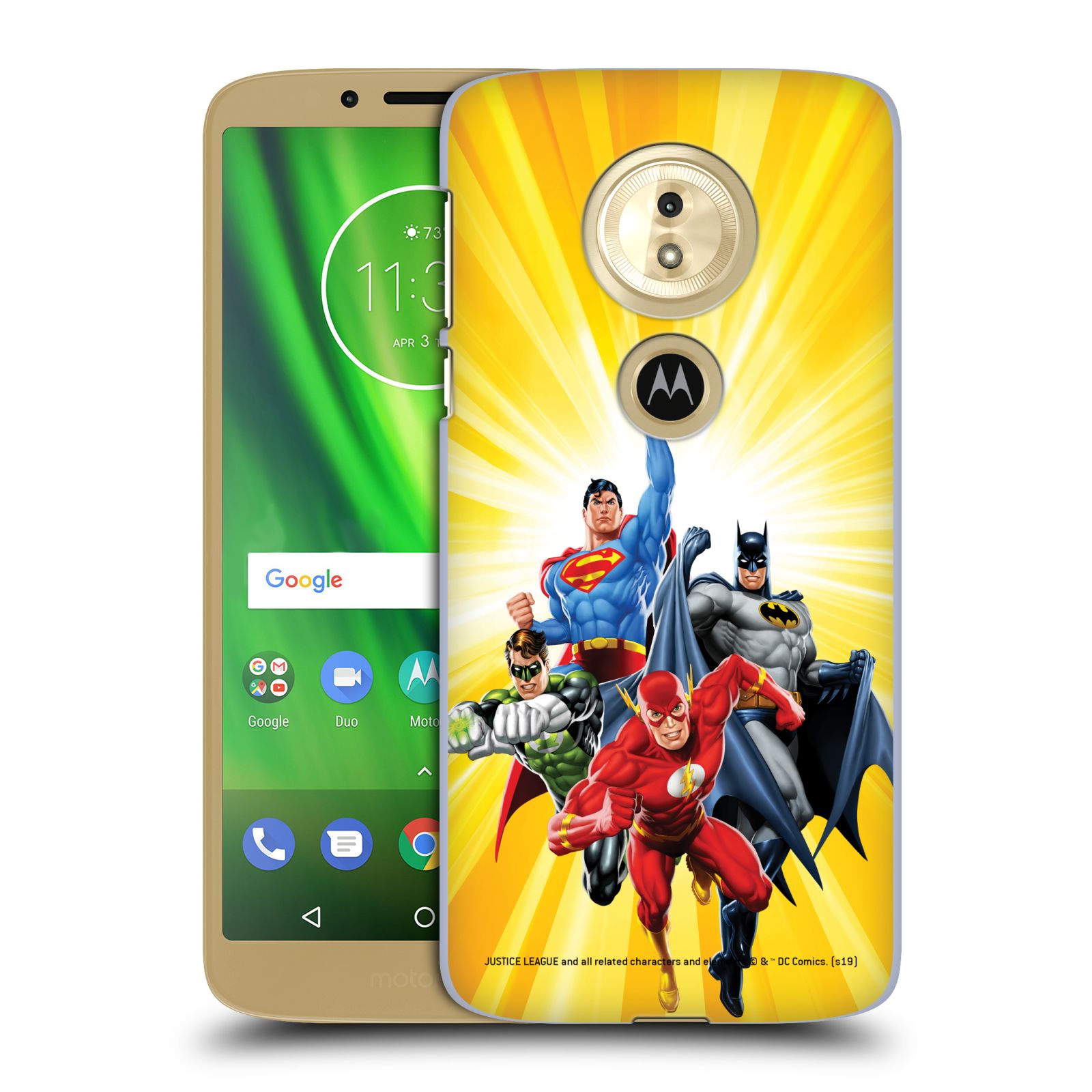 Pouzdro na mobil Motorola Moto E5 - HEAD CASE - DC komix Liga Spravedlivých hrdinové Flash