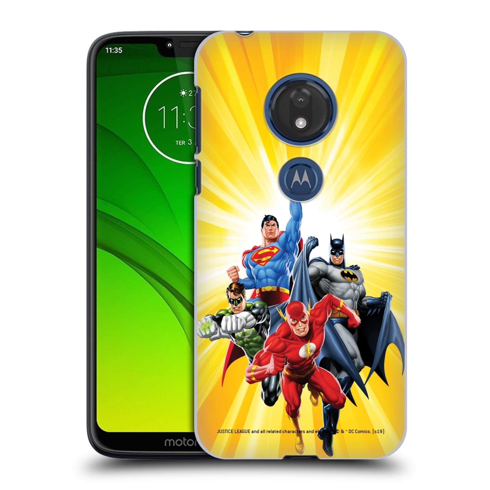 Pouzdro na mobil Motorola Moto G7 Play - HEAD CASE - DC komix Liga Spravedlivých hrdinové Flash