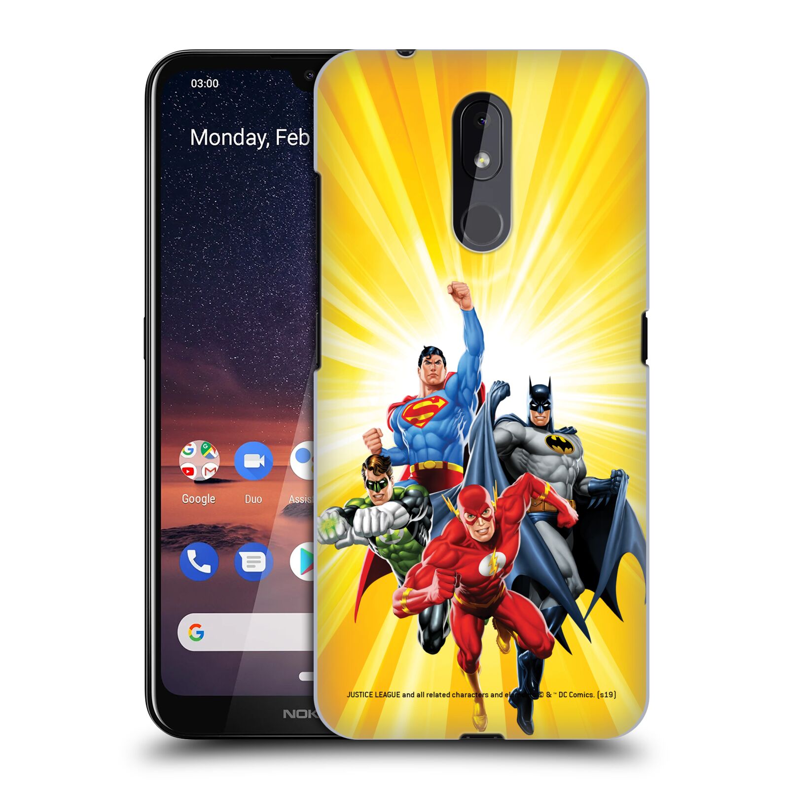Pouzdro na mobil Nokia 3.2 - HEAD CASE - DC komix Liga Spravedlivých hrdinové Flash