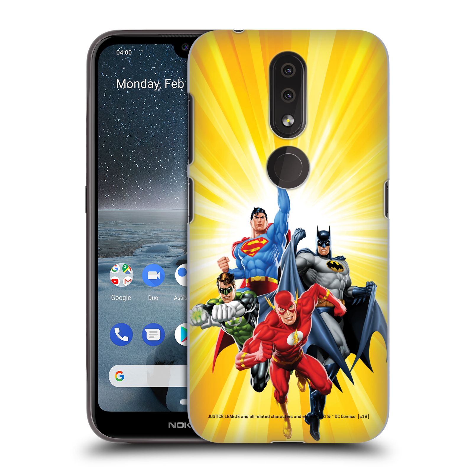 Pouzdro na mobil Nokia 4.2 - HEAD CASE - DC komix Liga Spravedlivých hrdinové Flash