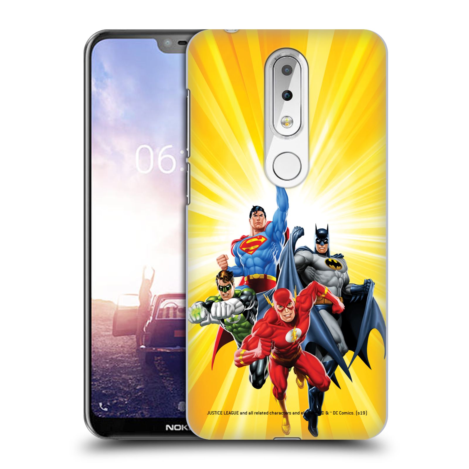 Pouzdro na mobil Nokia 6.1 PLUS - HEAD CASE - DC komix Liga Spravedlivých hrdinové Flash