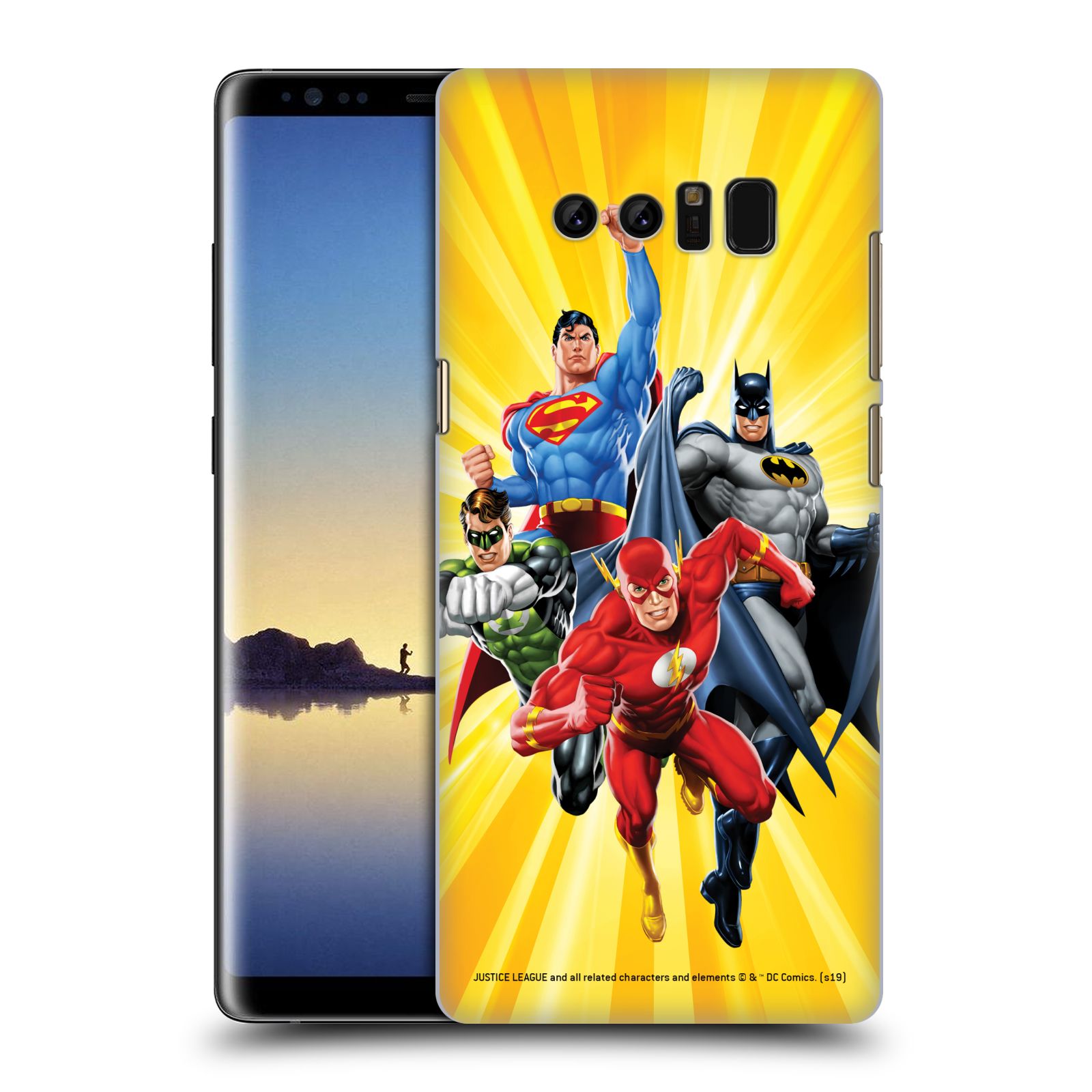 Pouzdro na mobil Samsung Galaxy Note 8 - HEAD CASE - DC komix Liga Spravedlivých hrdinové Flash