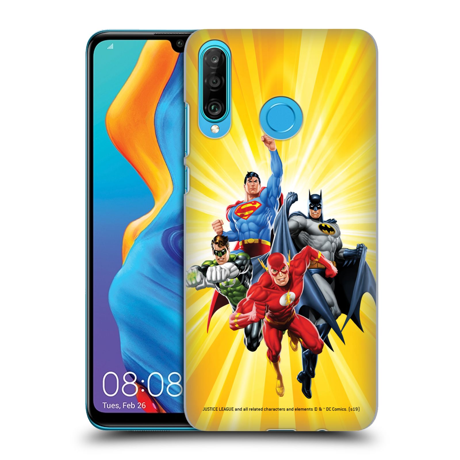 Pouzdro na mobil Huawei P30 LITE - HEAD CASE - DC komix Liga Spravedlivých hrdinové Flash