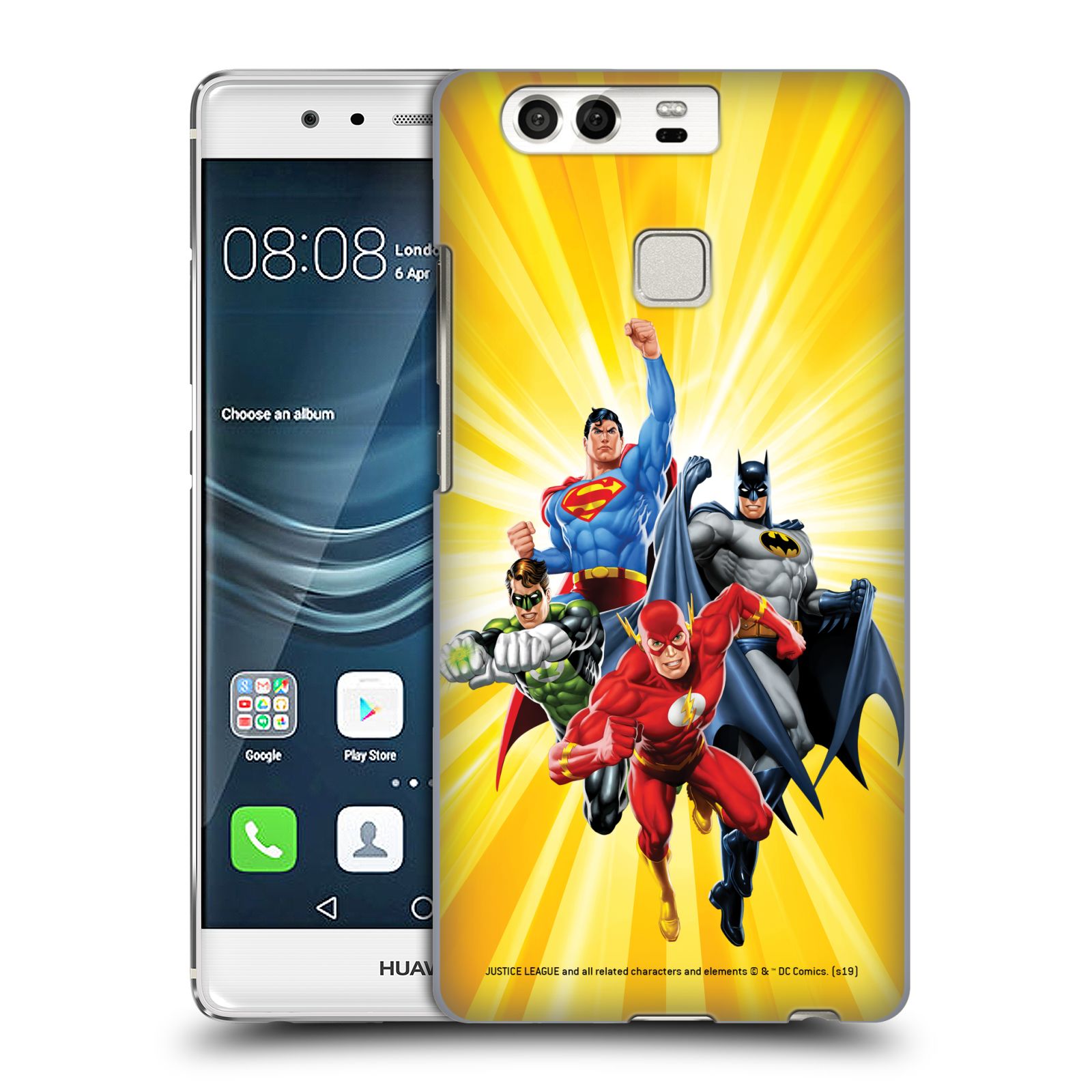 Pouzdro na mobil Huawei P9 / P9 DUAL SIM - HEAD CASE - DC komix Liga Spravedlivých hrdinové Flash