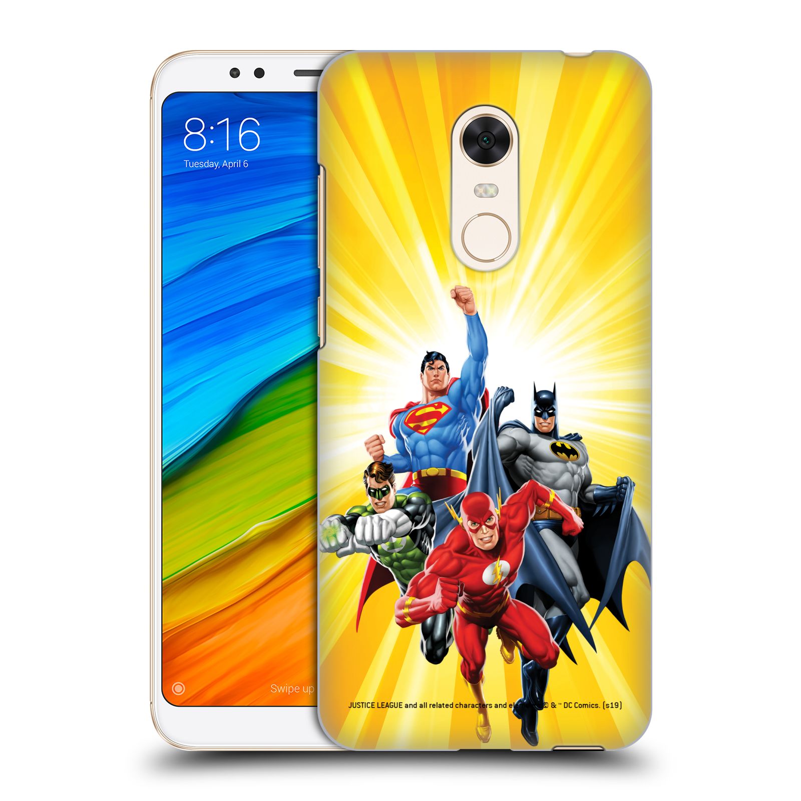 Pouzdro na mobil Xiaomi Redmi 5 PLUS (REDMI 5+) - HEAD CASE - DC komix Liga Spravedlivých hrdinové Flash