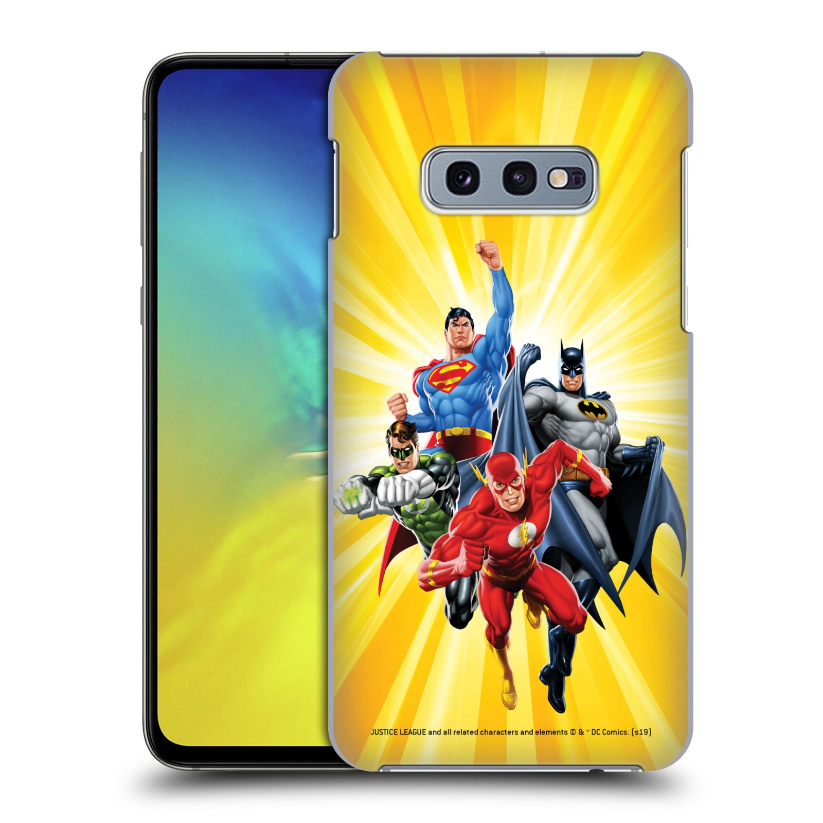Pouzdro na mobil Samsung Galaxy S10e - HEAD CASE - DC komix Liga Spravedlivých hrdinové Flash